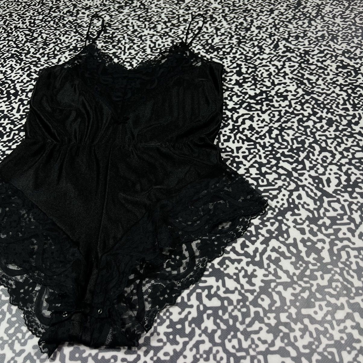 Vintage Vintage 90s Sexy Mesh Bodysuit Retro Sleepwear Nightie Style Size M / US 6-8 / IT 42-44 - 9 Thumbnail