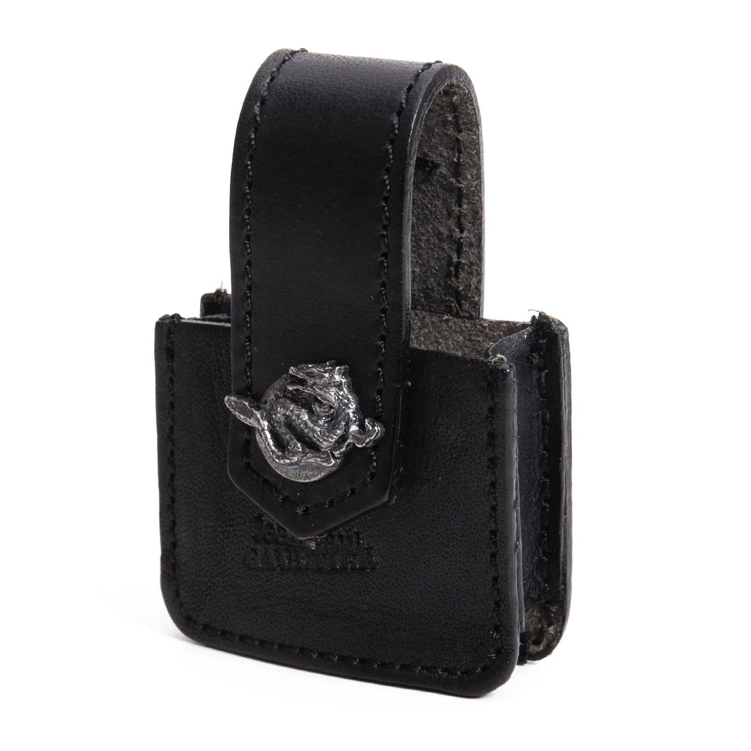 Jean Paul Gaultier Dragon Button Leather Zip Case Black Size ONE SIZE - 1 Thumbnail