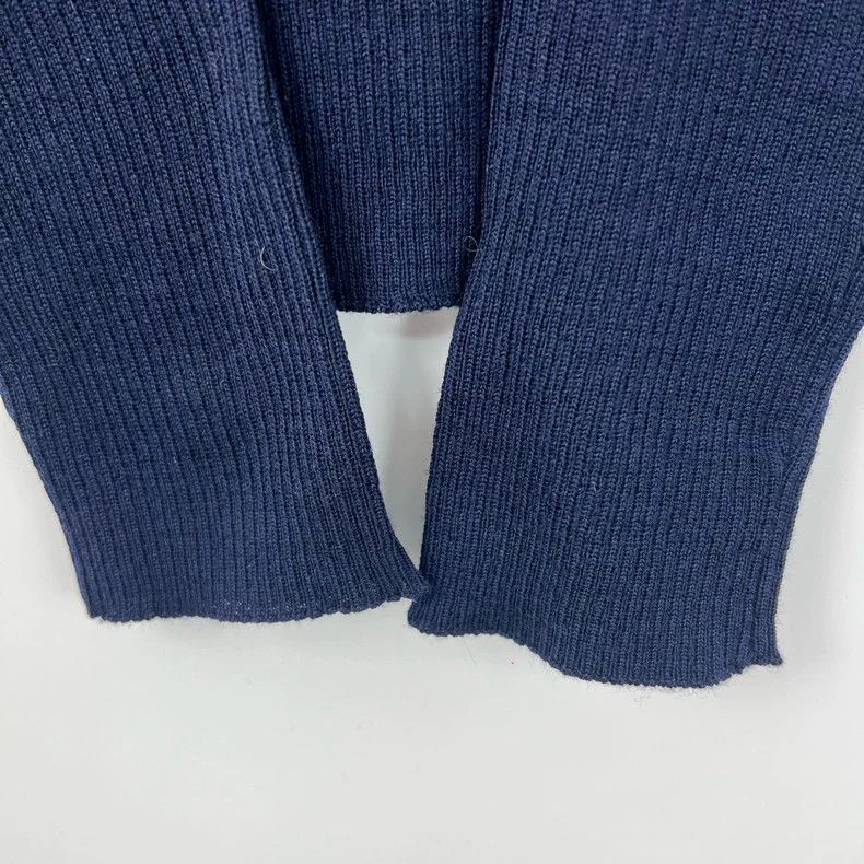 Prada Prada Dark blue chest logo knitted bottom long sleeves 2505 Size XS / US 0-2 / IT 36-38 - 6 Thumbnail