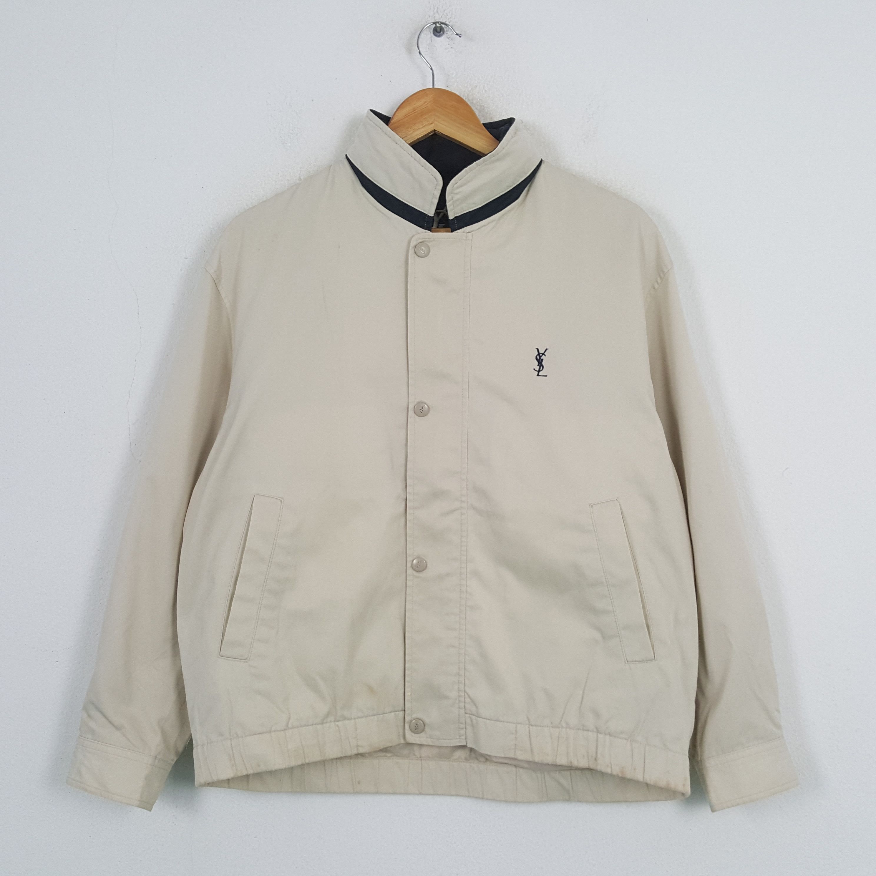 Saint Laurent Paris × Vintage Vintage YVES SAINT LAURENT Italian Brand Jacket C292N5 Size US L / EU 52-54 / 3 - 1 Thumbnail