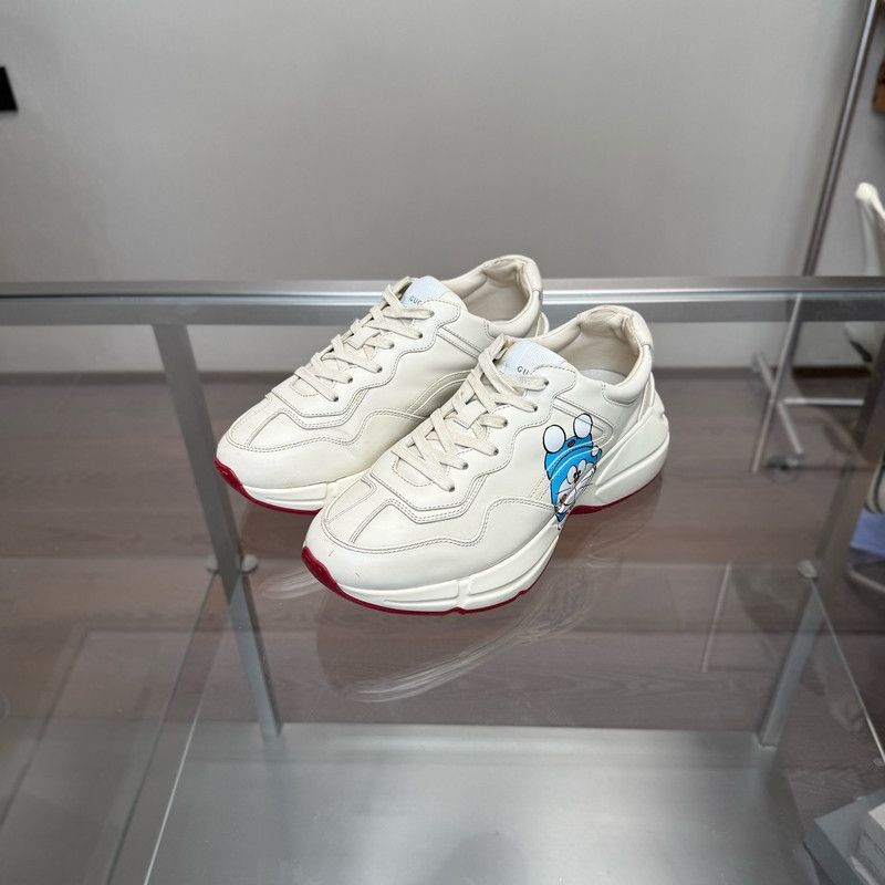 Gucci Gucci Doraemon Rhyton White Sneakers 0079 Size US 8 / EU 41 - 1 Thumbnail