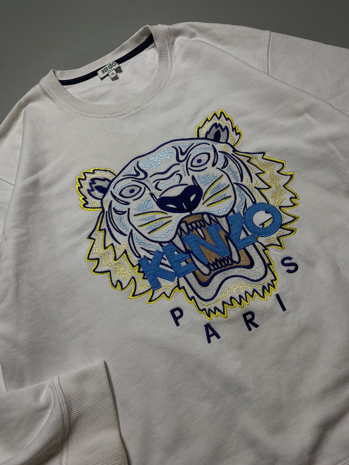 Kenzo × Vintage Kenzo Paris tiger sweatshirt classic Size US XL / EU 56 / 4 - 4 Thumbnail