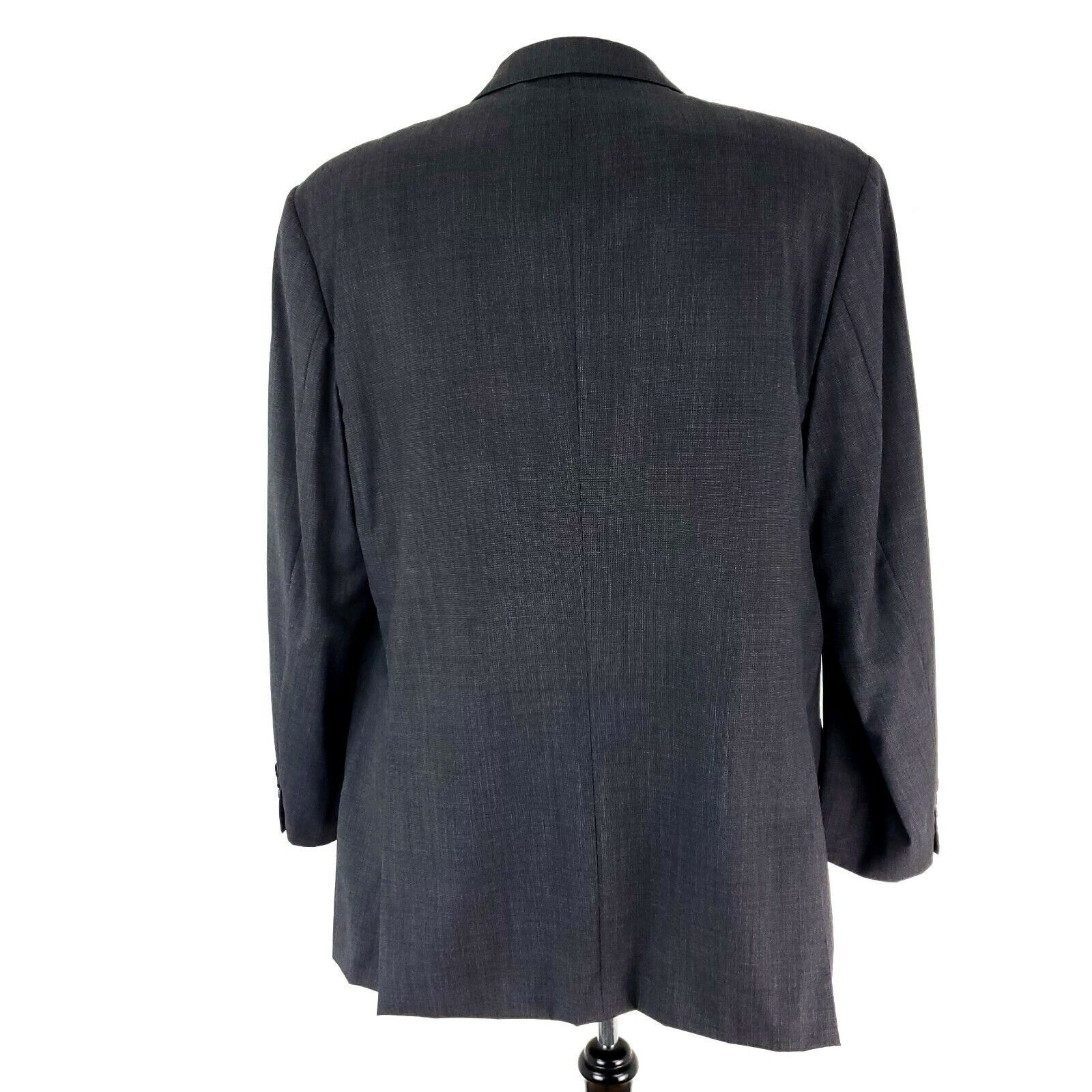 J.P. Tilford × Samuelsohn Samuelsohn JP Tilford Wool 3 Button Blazer 44L Gray Nailshea Size 44L - 6 Thumbnail