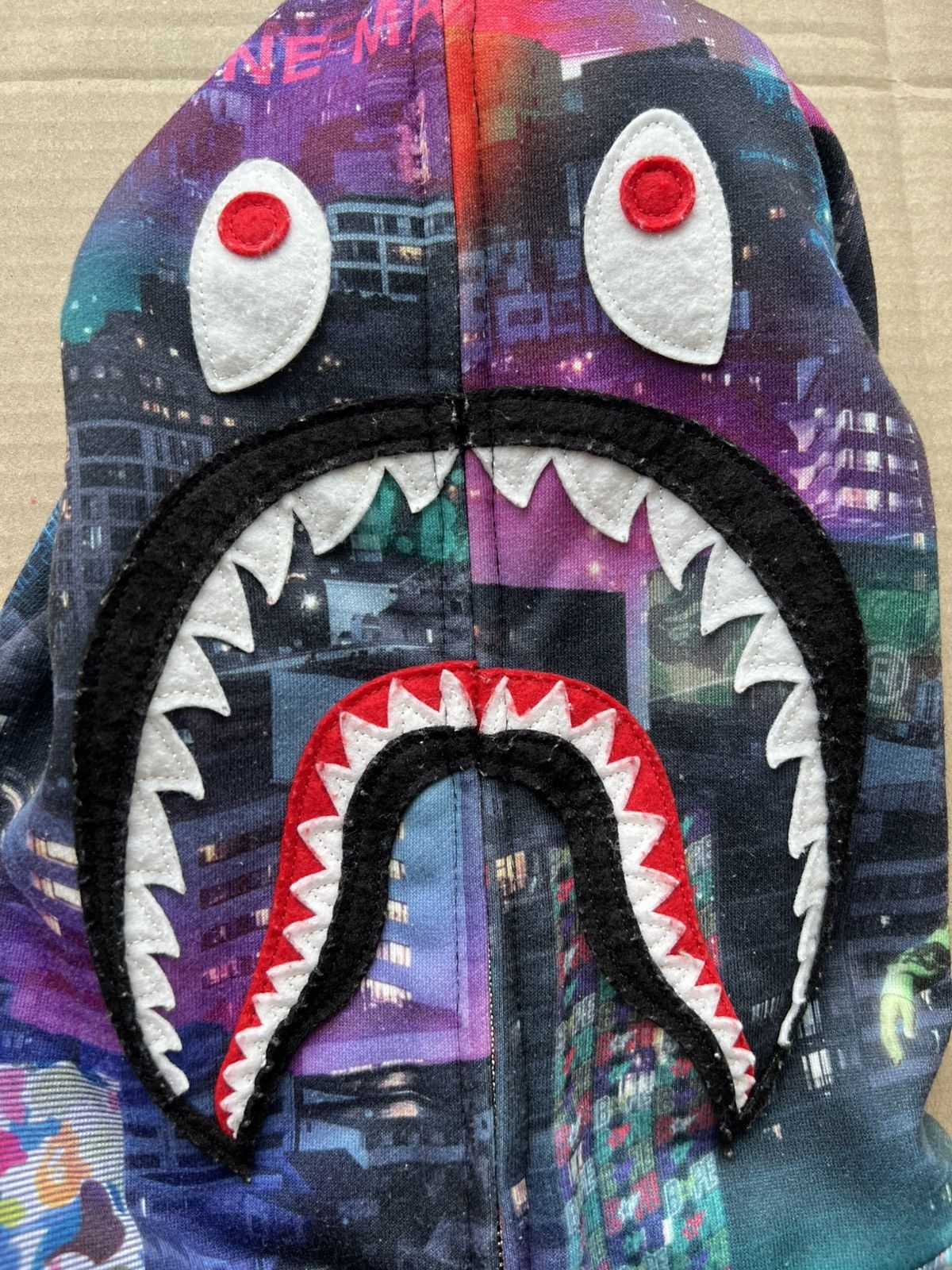 Bape Bape Neon Tokyo Shark Zip Hoodie Size US L / EU 52-54 / 3 - 3 Thumbnail