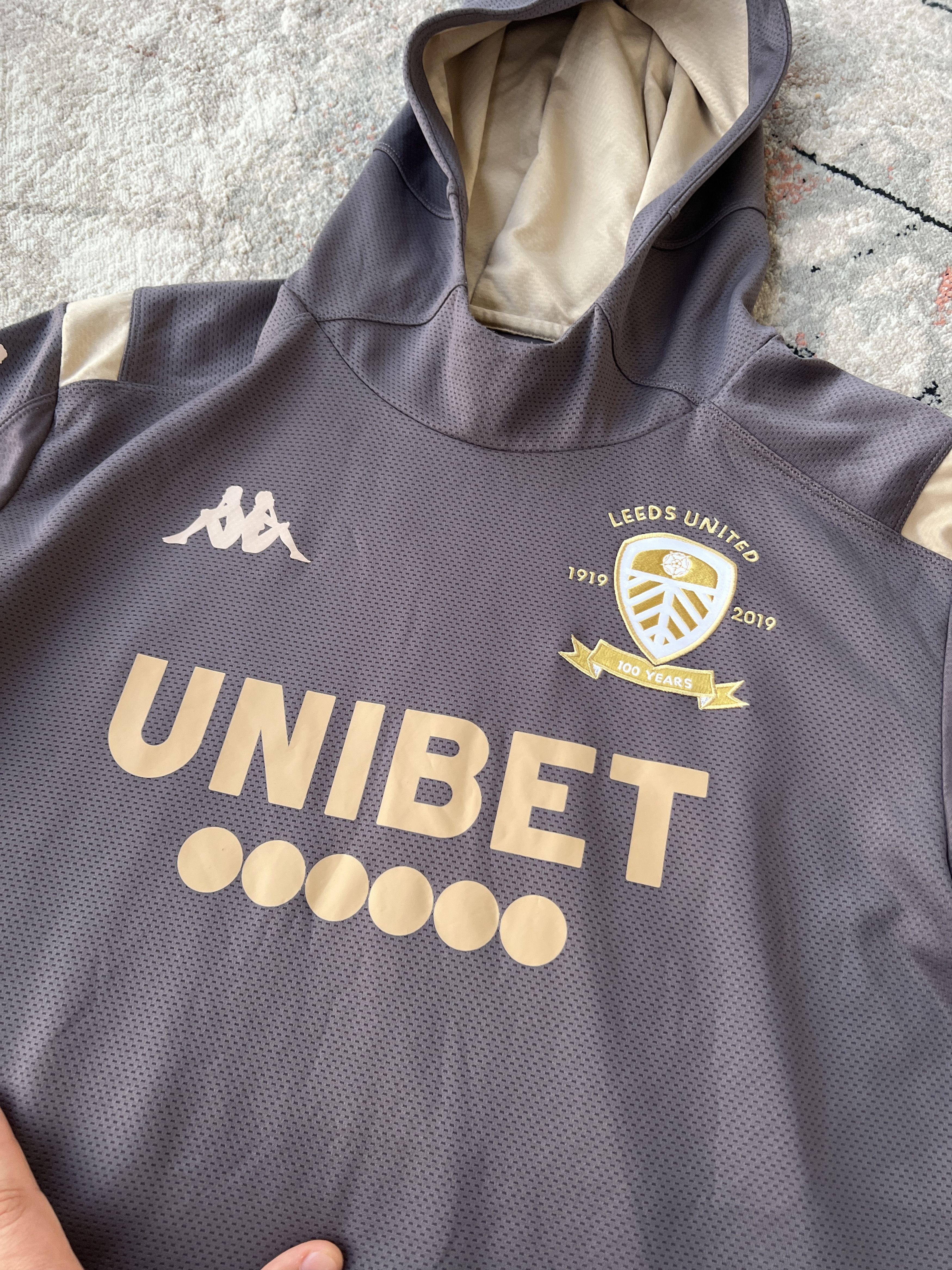 Kappa Kappa Leeds United Football Hoodie Size US XXL / EU 58 / 5 - 6 Thumbnail
