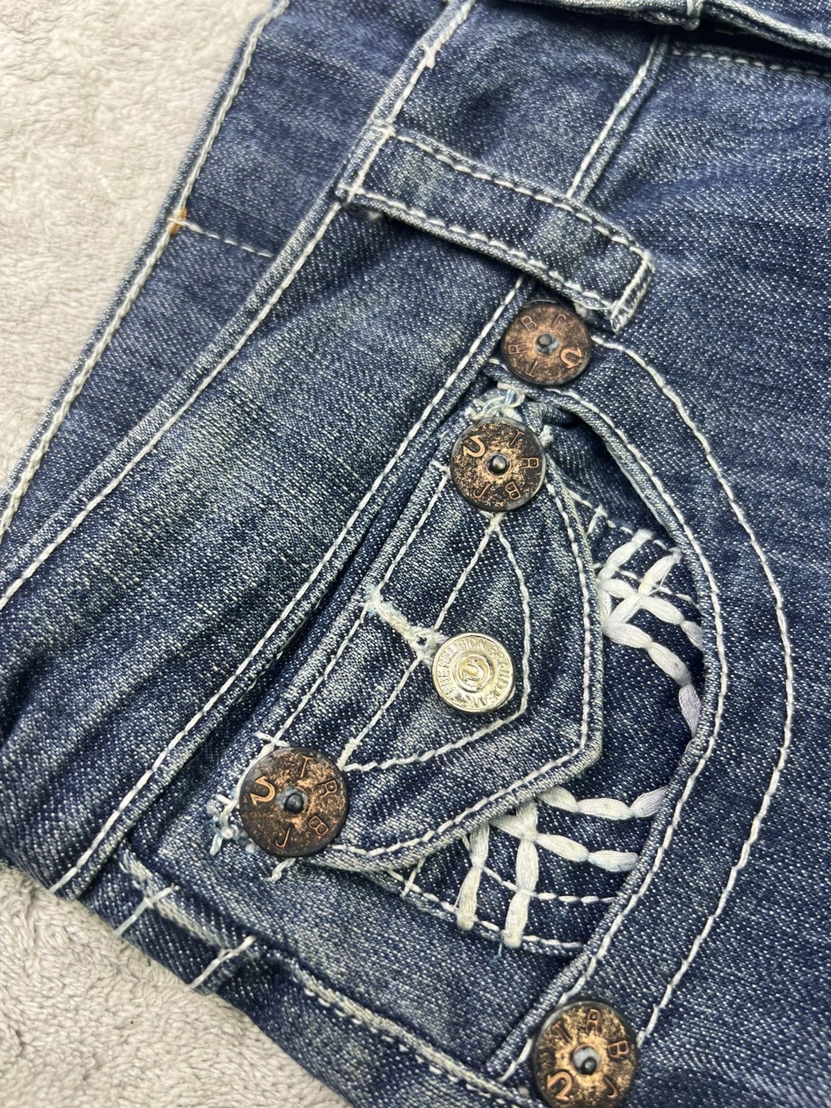 True Religion True Religion Joey Bootcut Jeans Women’s Size 27 Y2K Blue Size 27" / US 4 / IT 40 - 3 Thumbnail