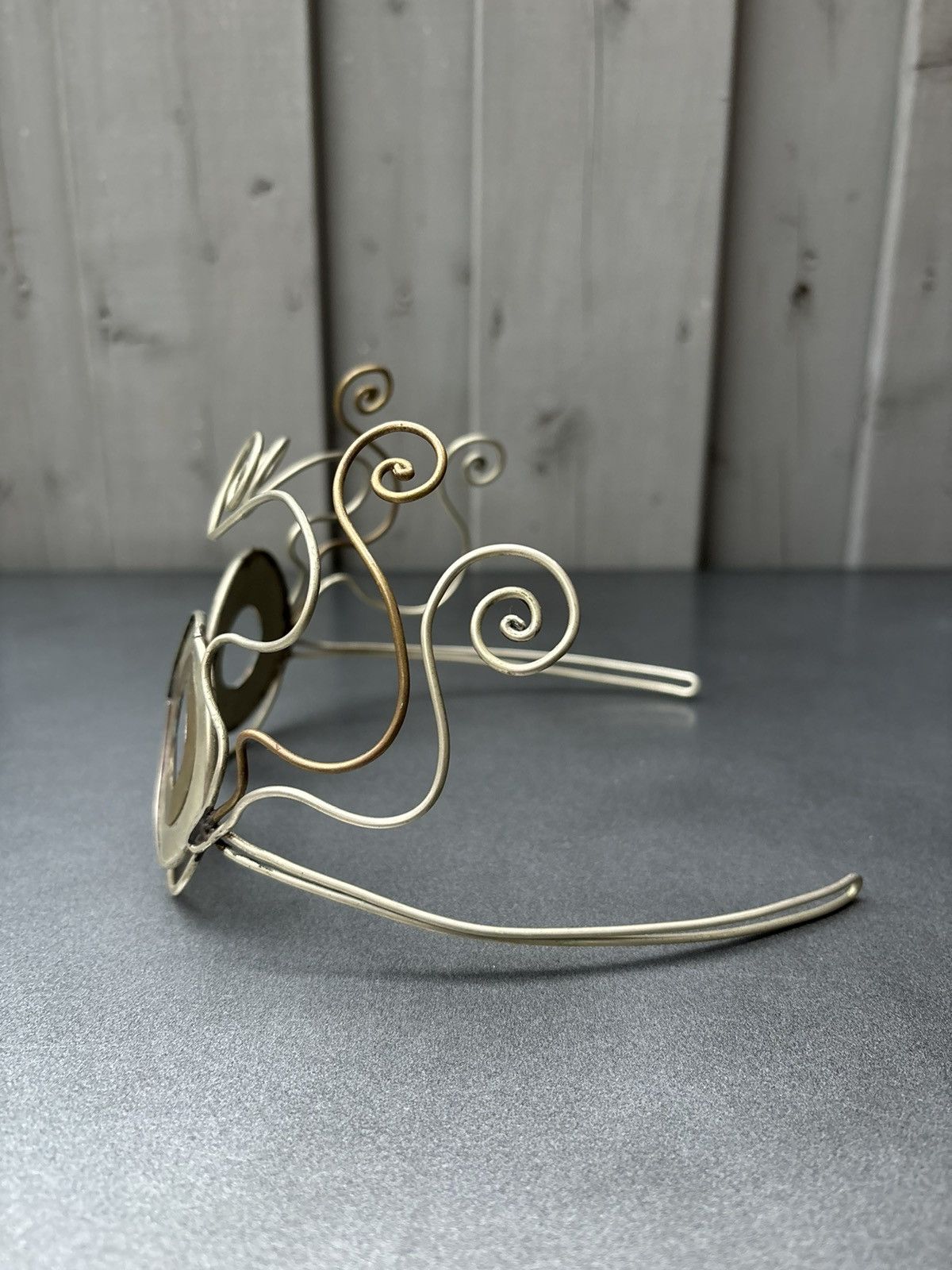 Vintage Vintage Handmade Metal Headpiece Steampunk Costume Chrome OS Size ONE SIZE - 6 Thumbnail