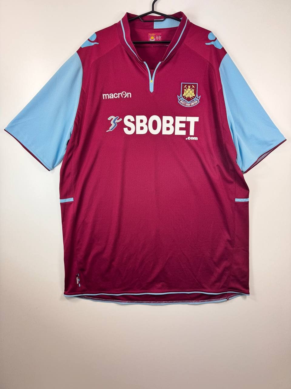 Macron Macron West Ham United 2012-2013 Home Jersey Size 6XL Size US XXL / EU 58 / 5 - 1 Thumbnail