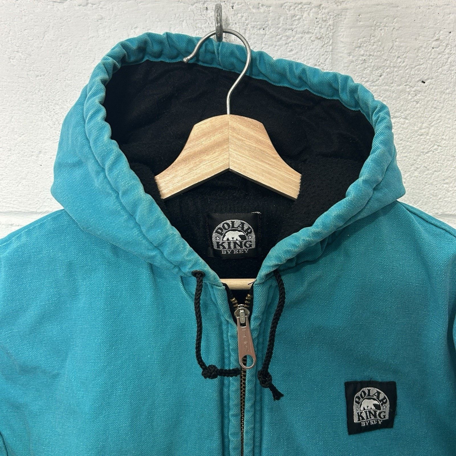 Vintage Vintage Polar King By Key Hooded Canvas Jacket “Turquoise” Size US M / EU 48-50 / 2 - 6 Thumbnail