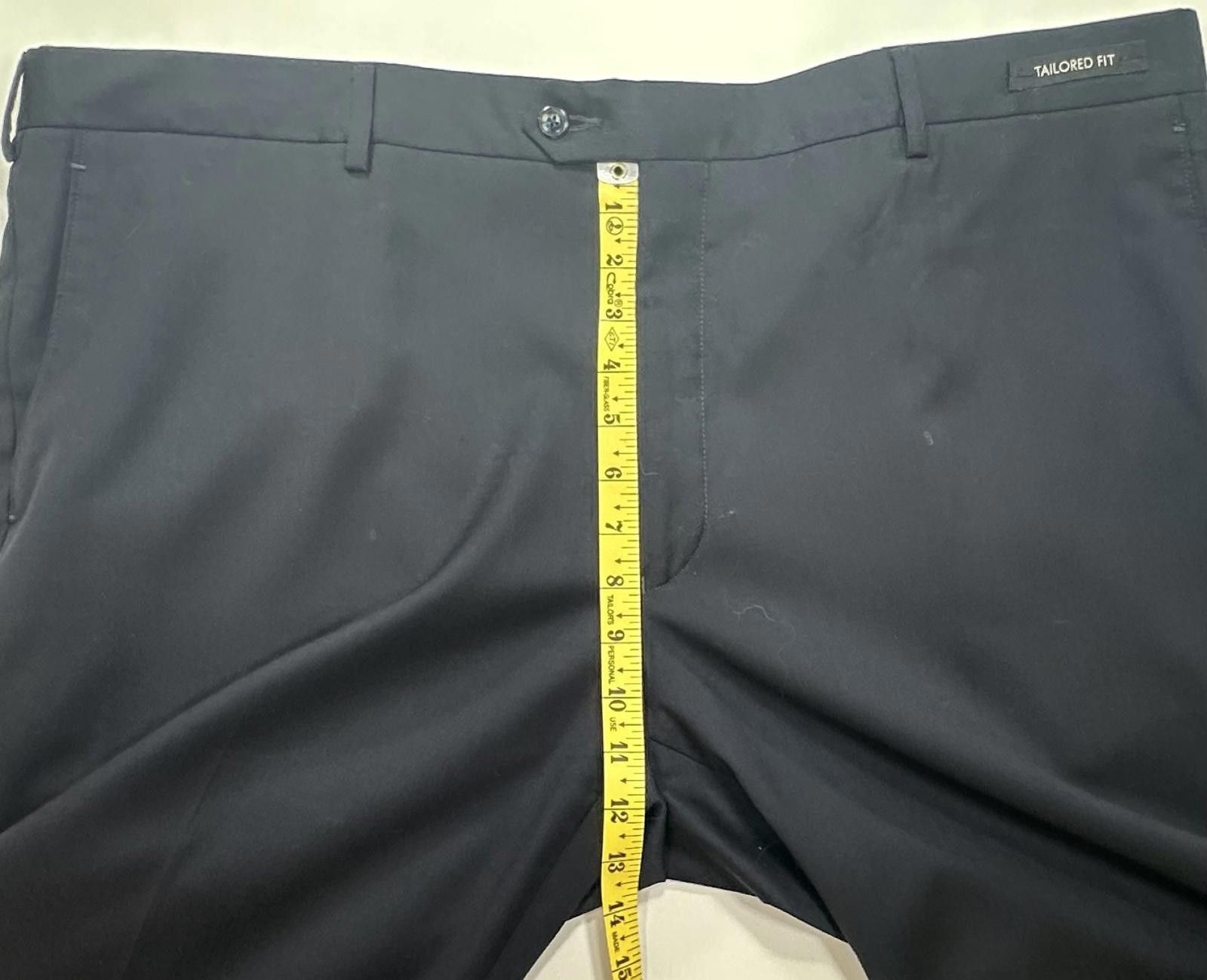 Jos. A. Bank Jos A Bank Uncuffed Tailor Wool Dress Pants Black Mens 44/37 Size US 44 / EU 60 - 4 Thumbnail