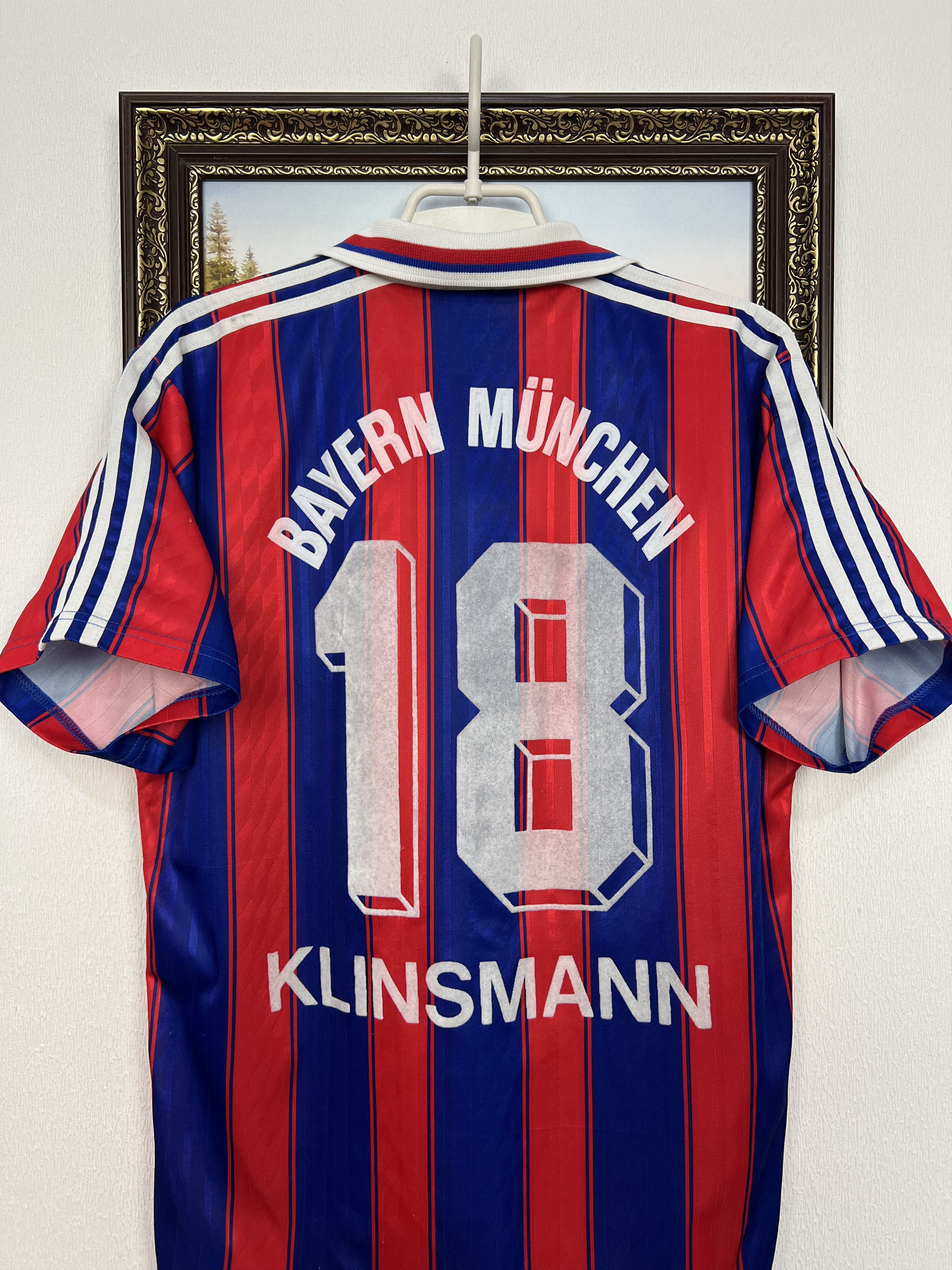 Adidas Bayern Munich Home football shirt 1995 #18 Klinsmann Adidas Size US M / EU 48-50 / 2 - 11 Thumbnail