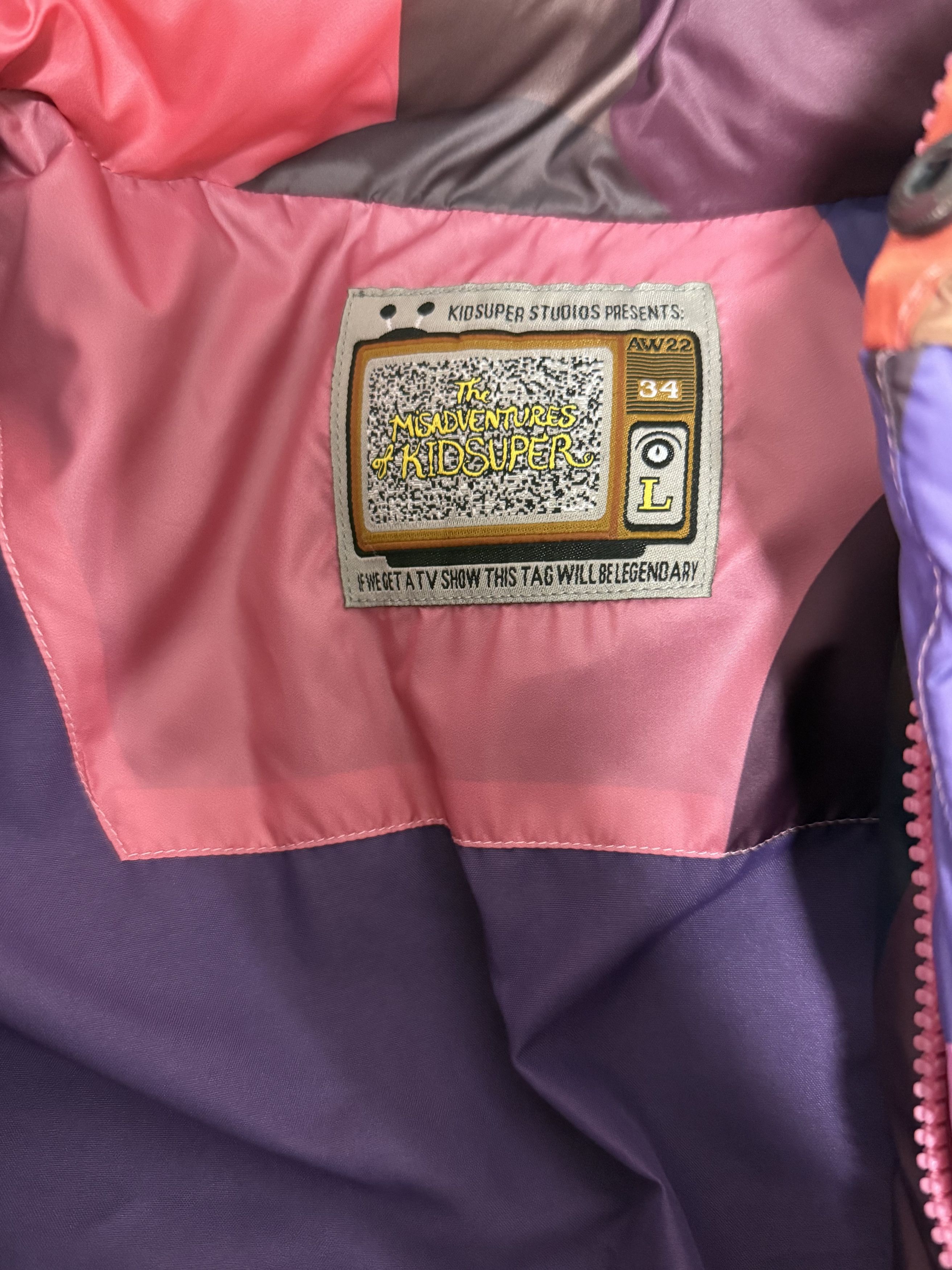 KidSuper 2023 KidSuper Passion Fruit Kissing Puffer Jacket L Size US L / EU 52-54 / 3 - 3 Thumbnail