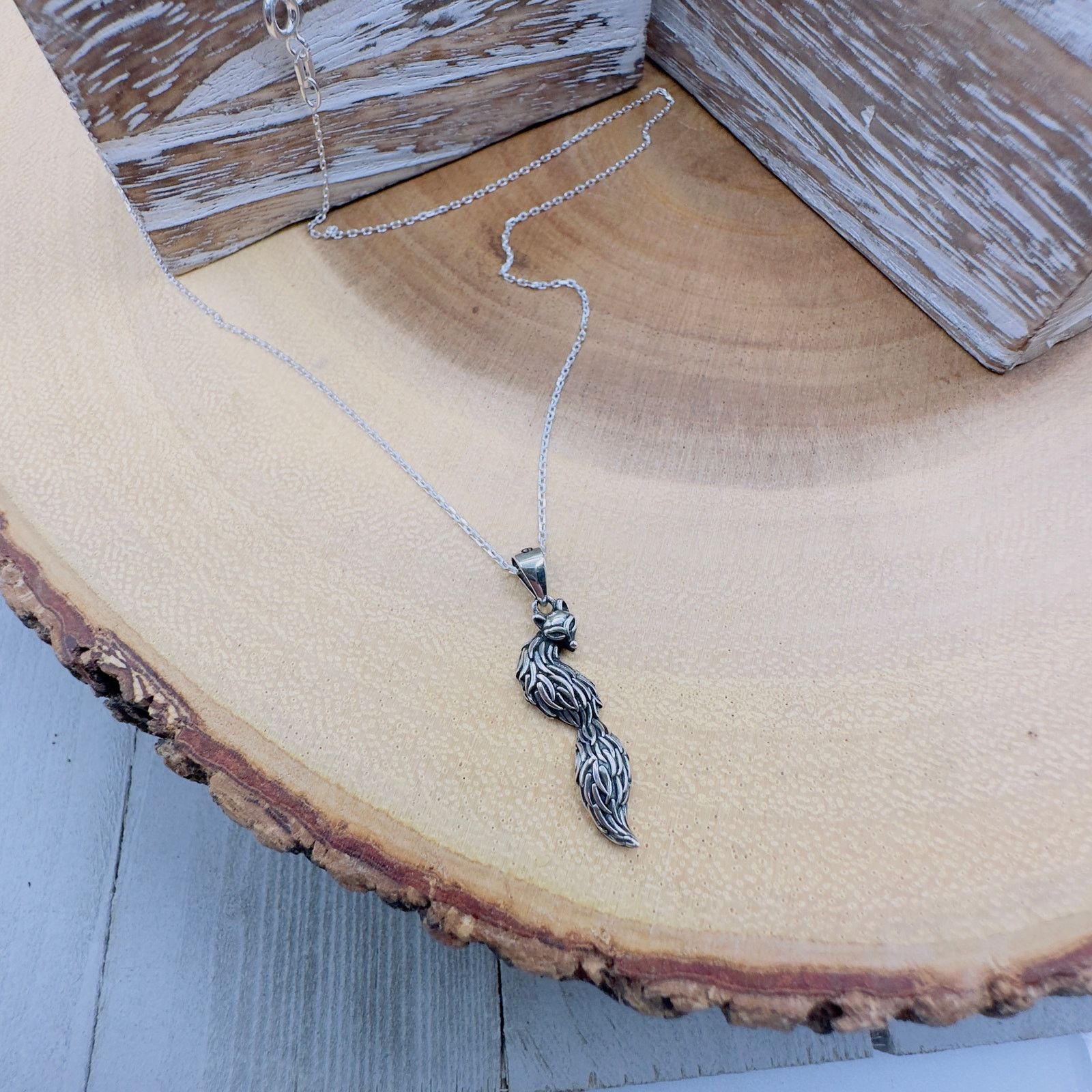 The Unbranded Brand Fox Sterling Silver Necklace Size ONE SIZE - 5 Thumbnail