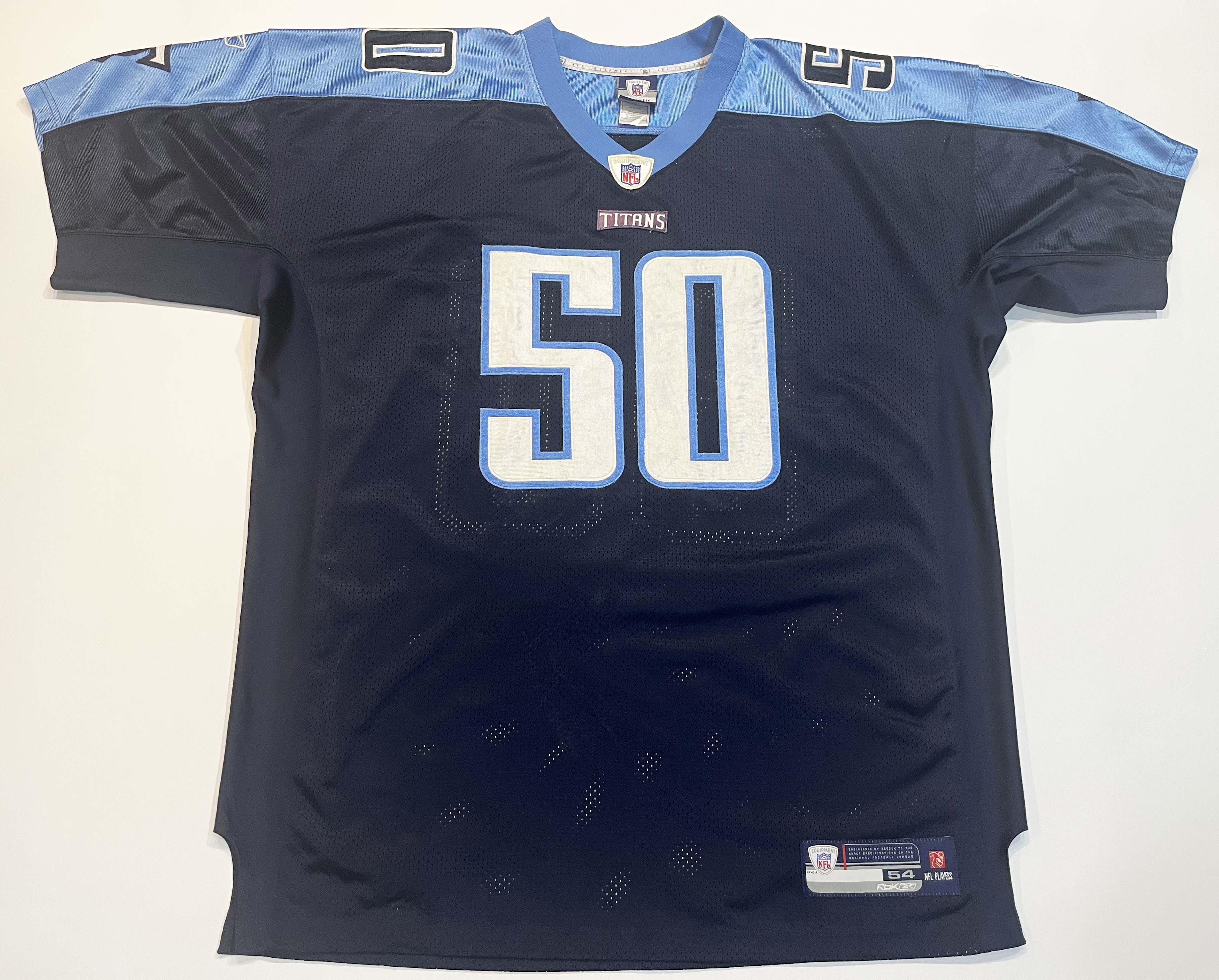 NFL × Reebok Reebok On Field NFL Tennessee Titans THORNTON #50 Jersey Size US XL / EU 56 / 4 - 1 Thumbnail