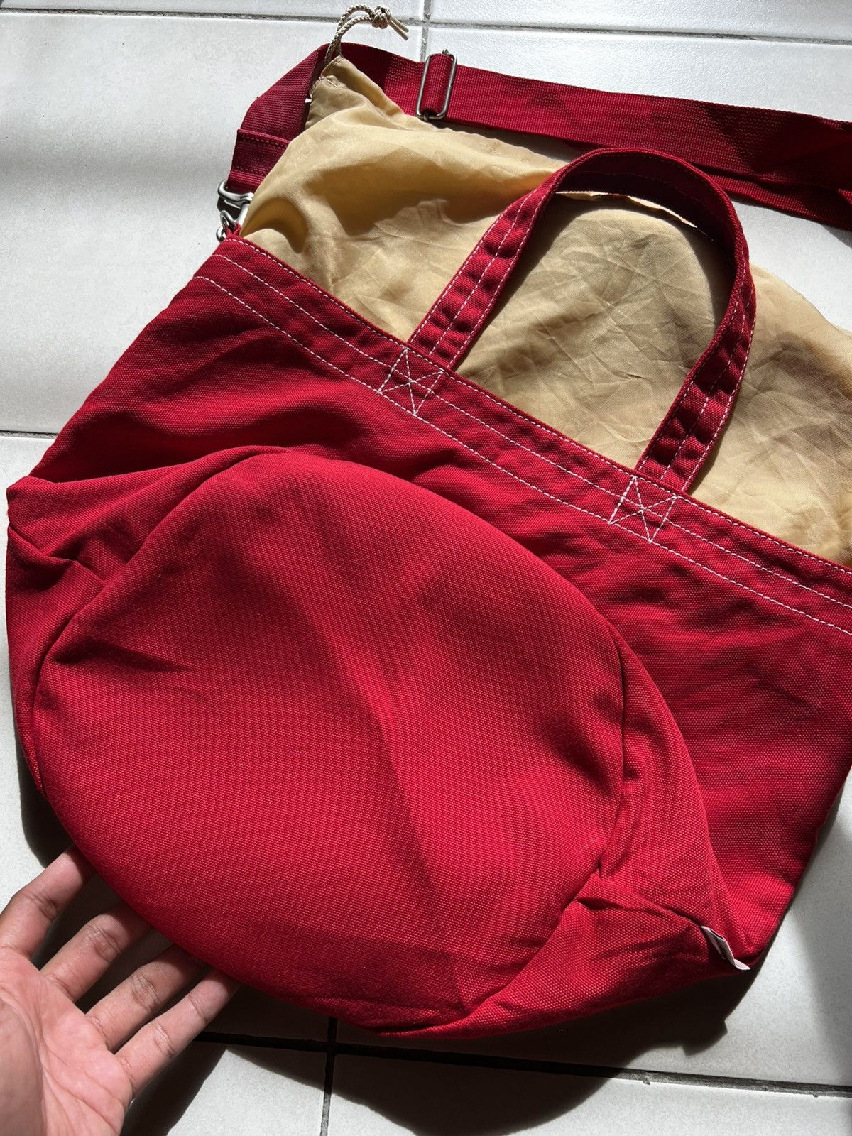 Japanese Brand Vintage Miki House Japan 2ways Canvas Bag Size ONE SIZE - 2 Thumbnail