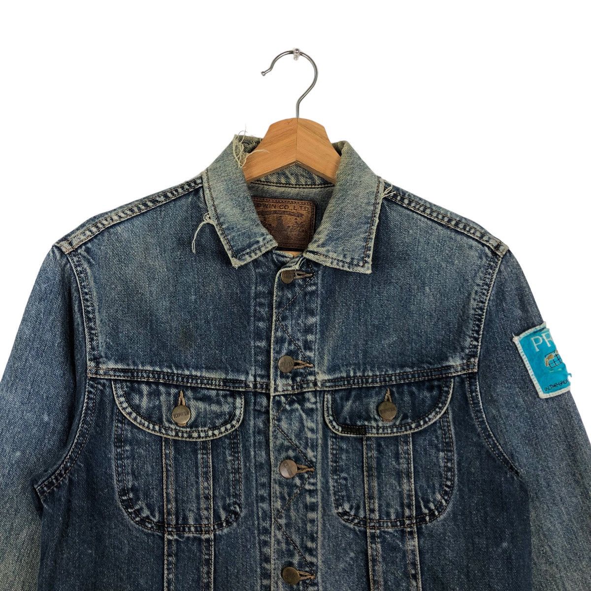 Edwin 🔥70’s True Vintage Trucker Denim Jacket Edwin Made in USA Size US M / EU 48-50 / 2 - 3 Thumbnail