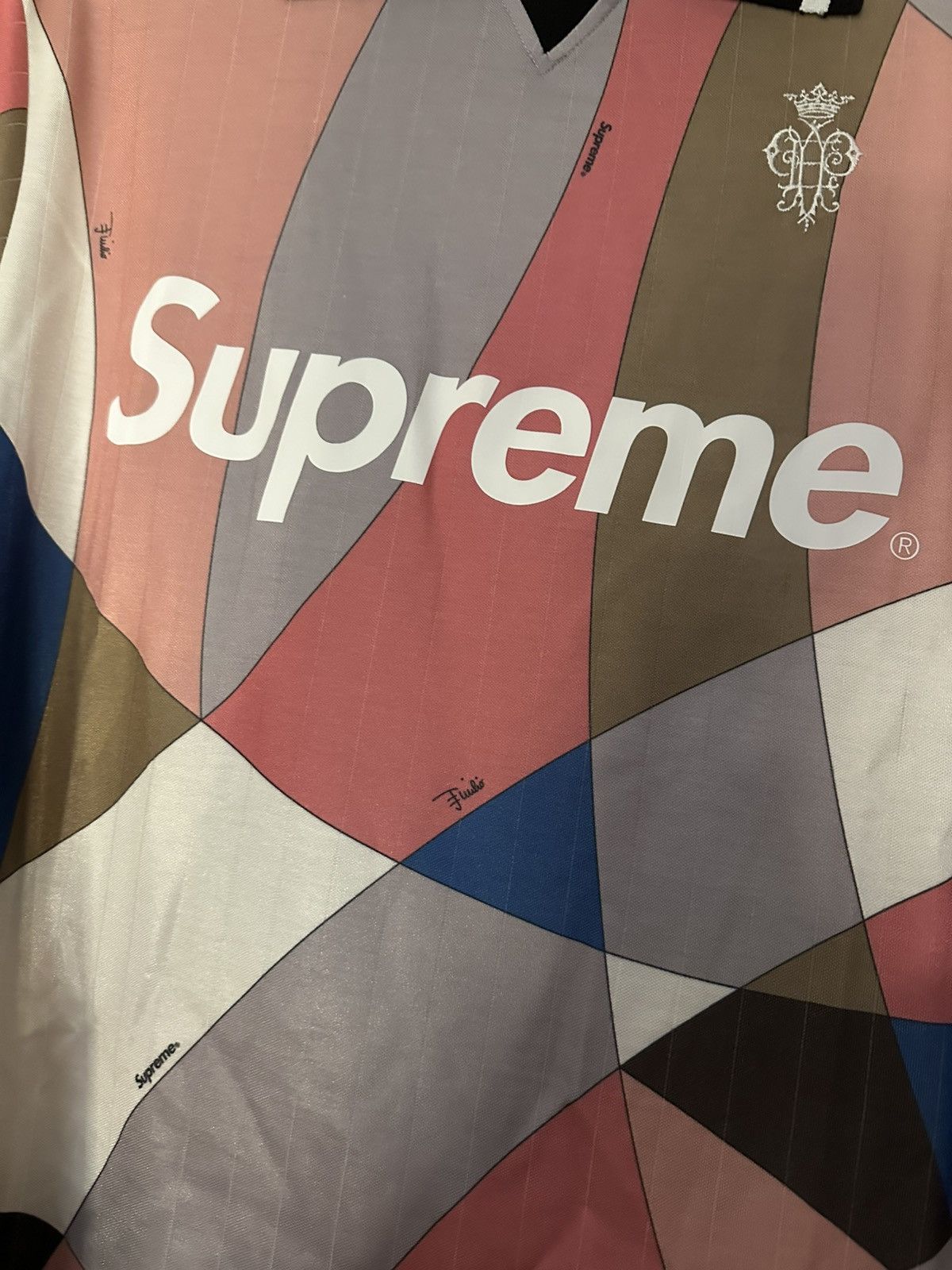 Supreme Supreme, Emilio Pucci Soccer Jersey - Pink, Medium Size US M / EU 48-50 / 2 - 4 Thumbnail