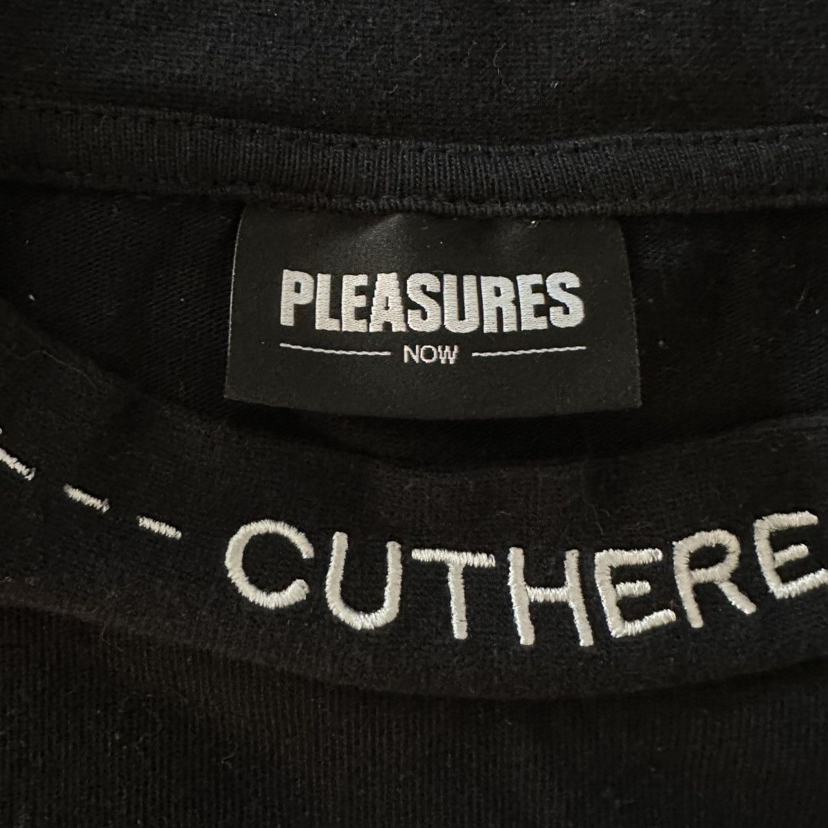 Pleasures Pleasures “cut here” embroidered t-shirt Size US S / EU 44-46 / 1 - 2 Thumbnail