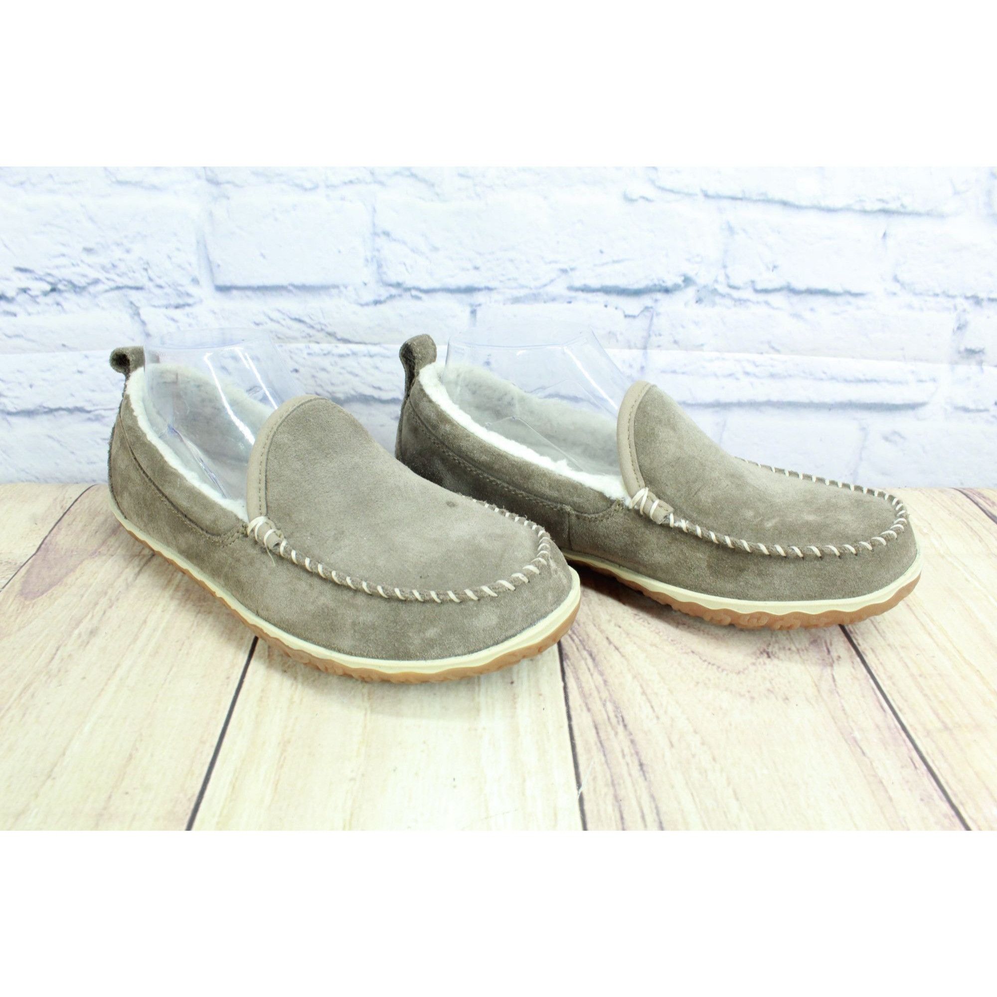 L.L. Bean LL Bean Dark Cement Fleece Lined Mountain Moccasins Size US 8 / IT 38 - 2 Thumbnail