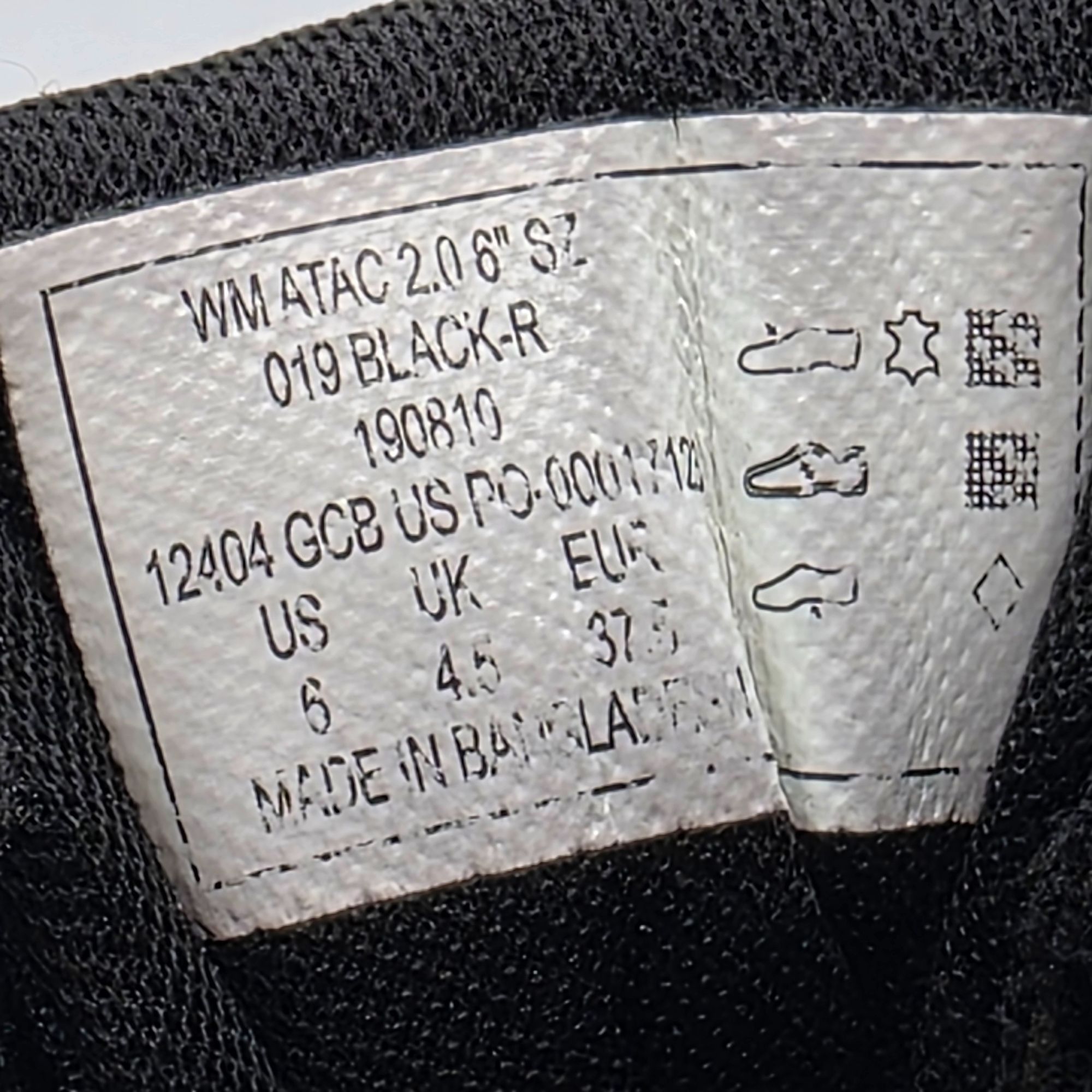 5.11 5.11 Tactical ATAC 2.0 6" Side Zip Boot Womens Size 6 Black Size US 6 / IT 36 - 5 Thumbnail