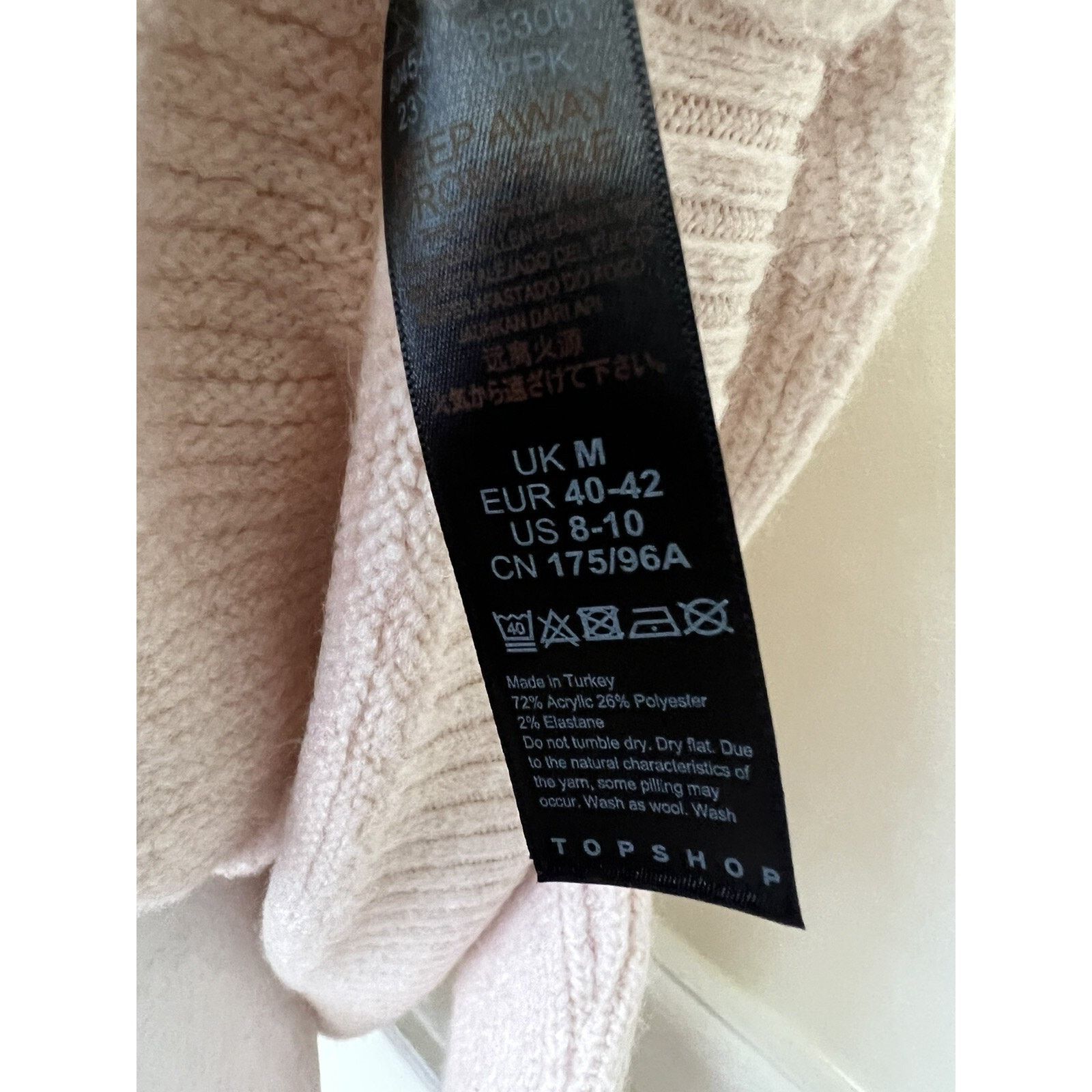 Topshop Topshop Wide V Neck Pullover Sweater Fuzzy Size M A003075 Size M / US 6-8 / IT 42-44 - 7 Thumbnail
