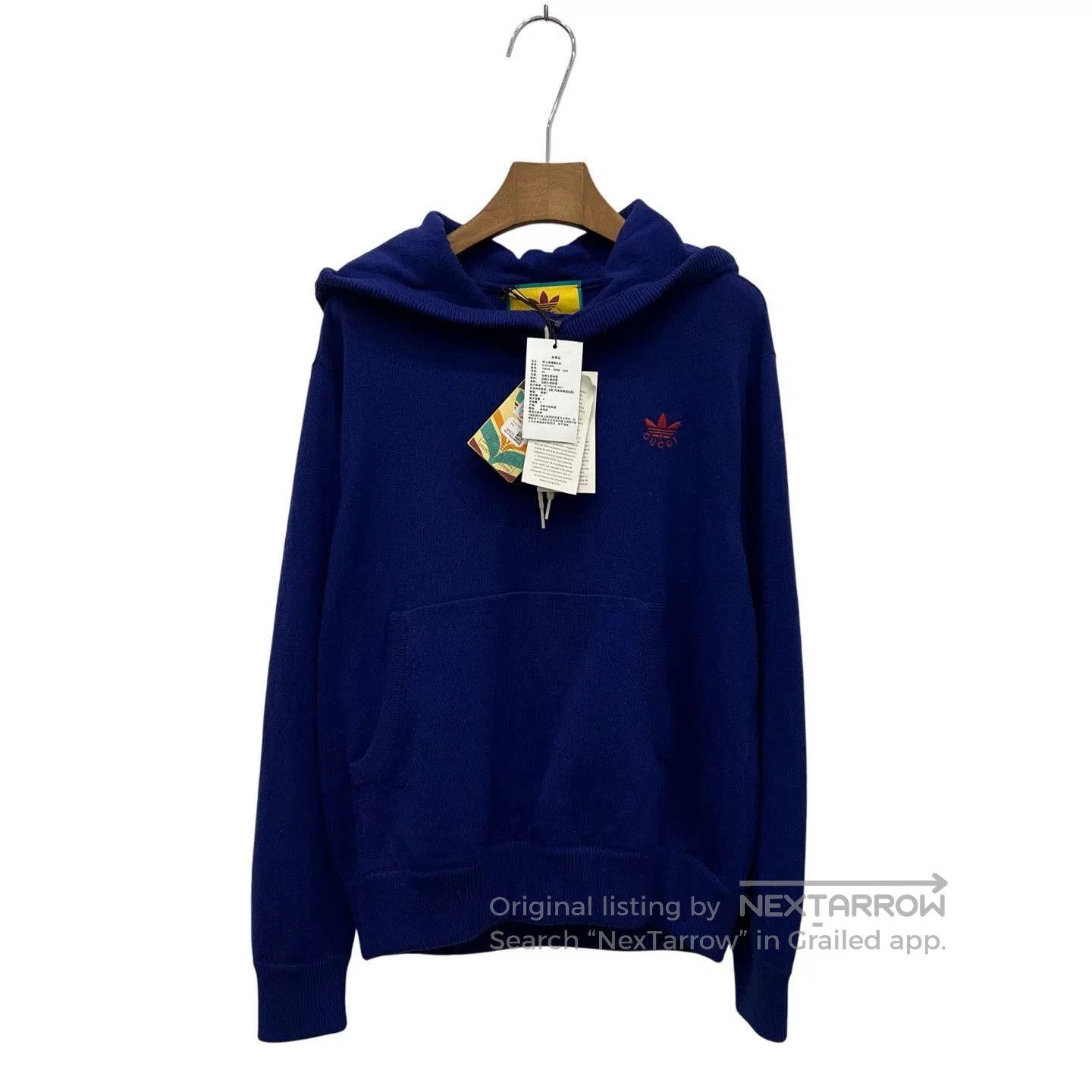 Japanese Brand Gucci x Adidas Classic Logo Knit Hoodie. Size US XS / EU 42 / 0 - 2 Thumbnail