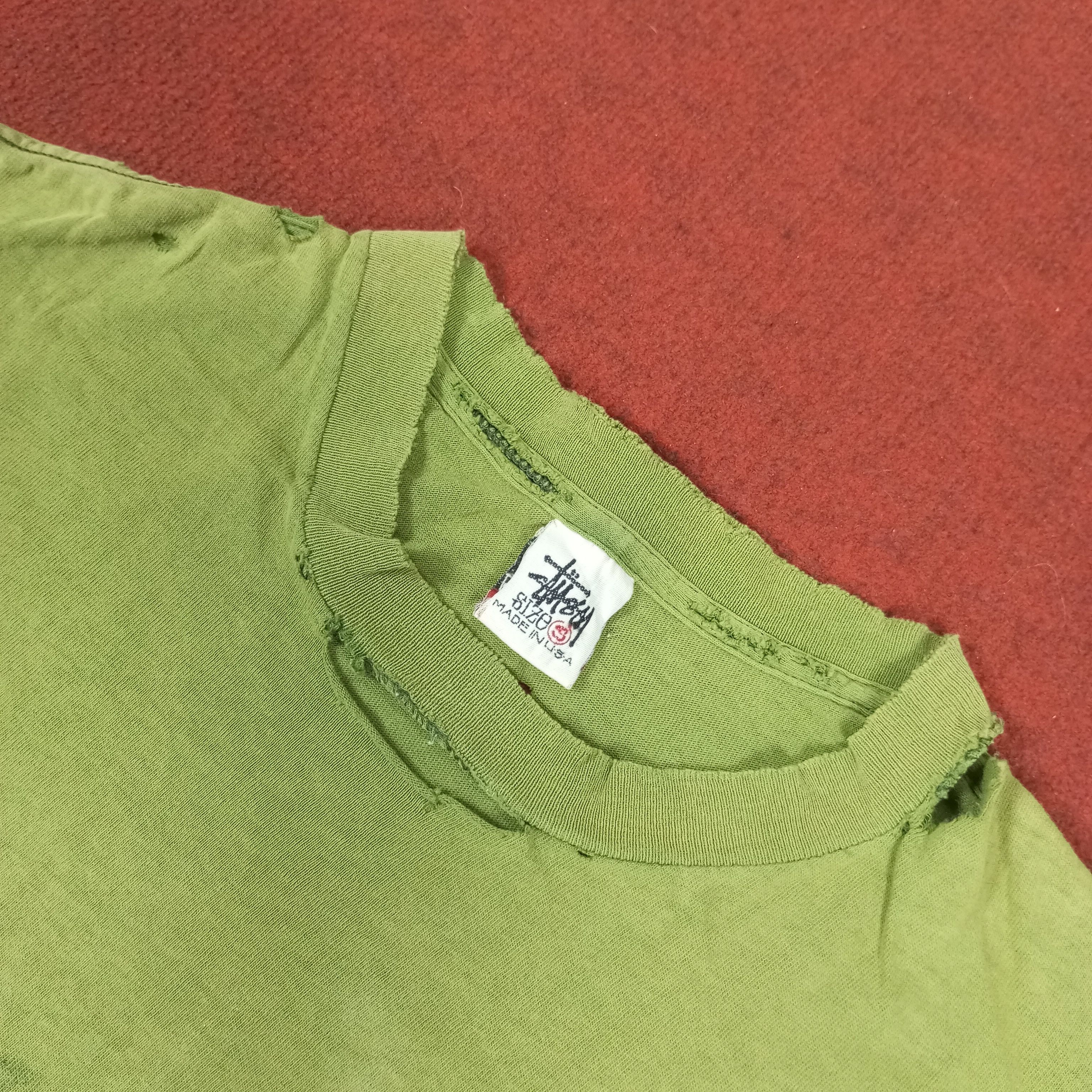 Stussy × Vintage Vintage Stussy Deluxe Streetwear Distressed Tshirt Size US S / EU 44-46 / 1 - 8 Thumbnail