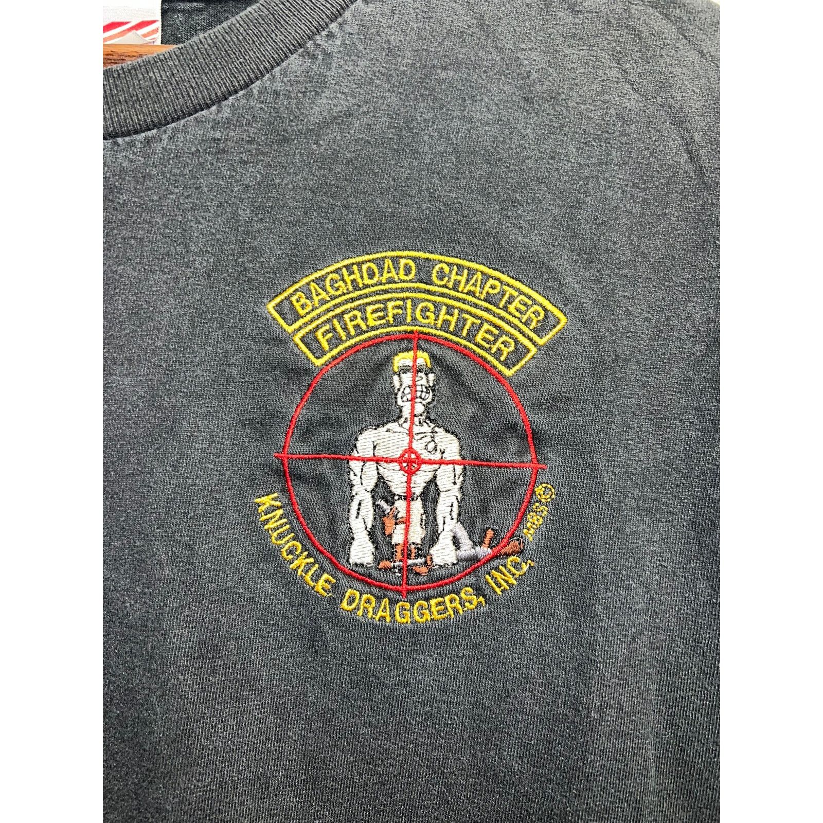 Vintage Vintage Baghdad Firefighter Shirt Chapter Knuckle Draggers L Size US L / EU 52-54 / 3 - 3 Thumbnail
