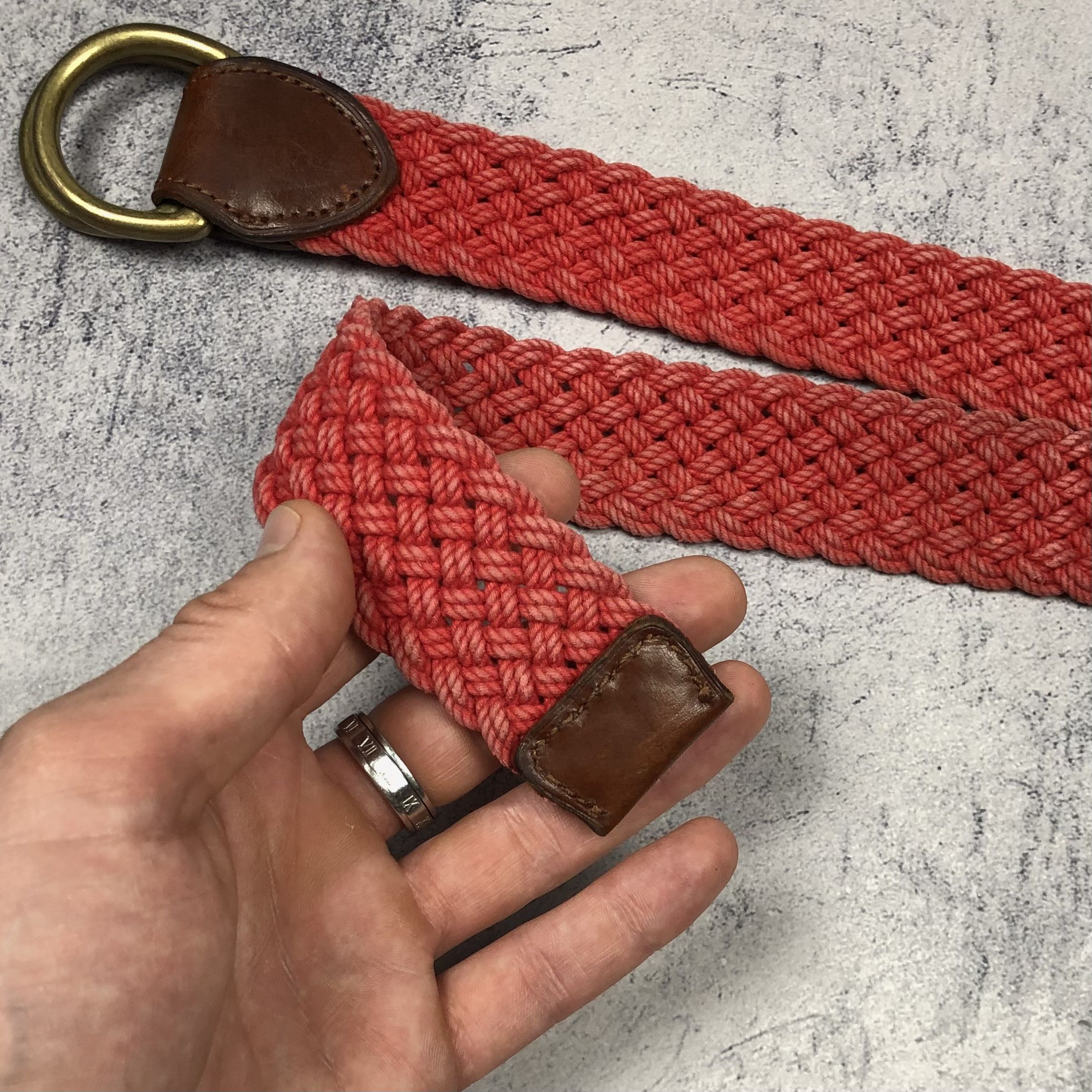 Polo Ralph Lauren Vintage Polo Ralph Lauren D-Ring Braided Leather Belt Size ONE SIZE - 7 Thumbnail