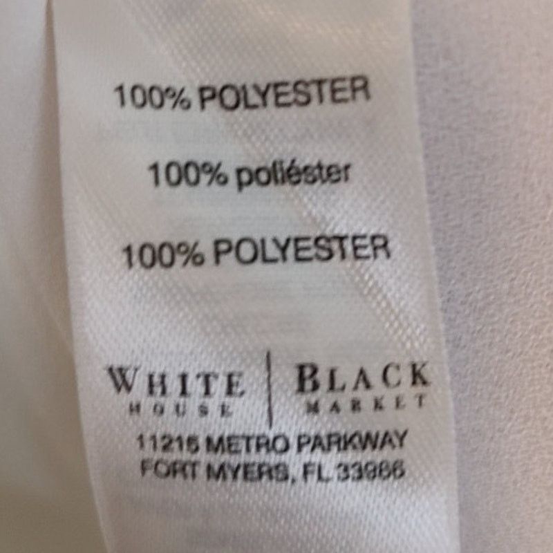 White House Black Market White House Black Market Sheer Ruffle V-Neck Top Sz S Career Size S / US 4 / IT 40 - 5 Thumbnail