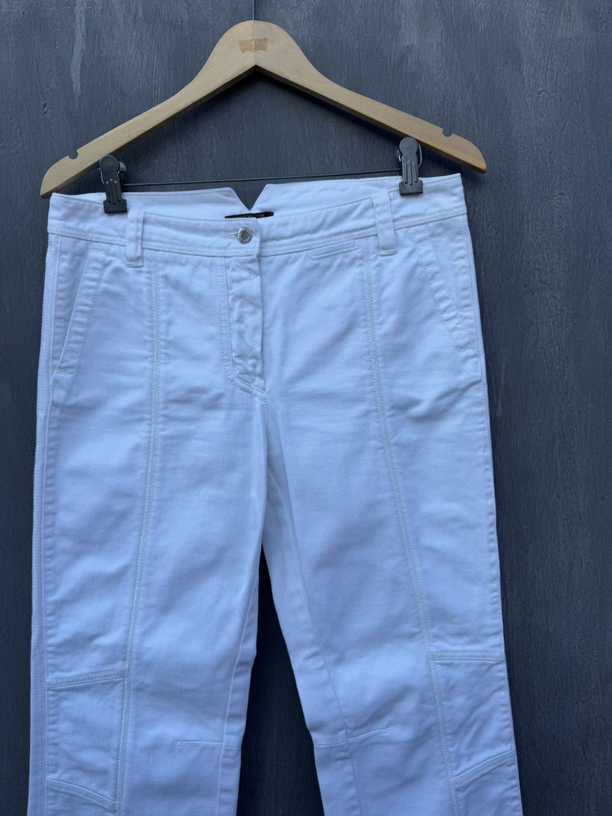 Louis Vuitton LOUIS VUITTON White Pants Size 42 Made In Italy Size 28" / US 6 / IT 42 - 3 Thumbnail