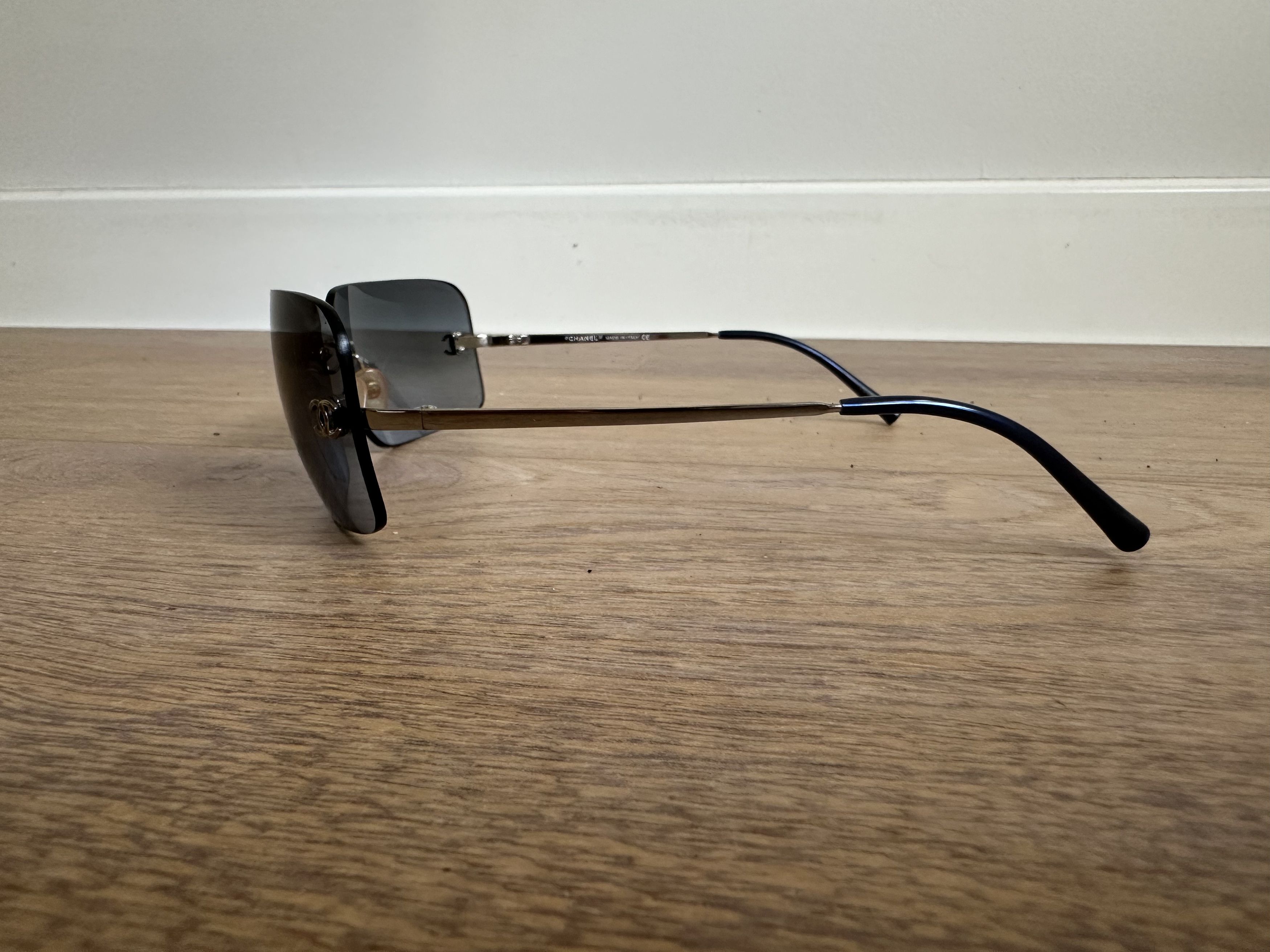 Chanel Chanel sunglasses rimless frame Dark Blue Size ONE SIZE - 4 Thumbnail