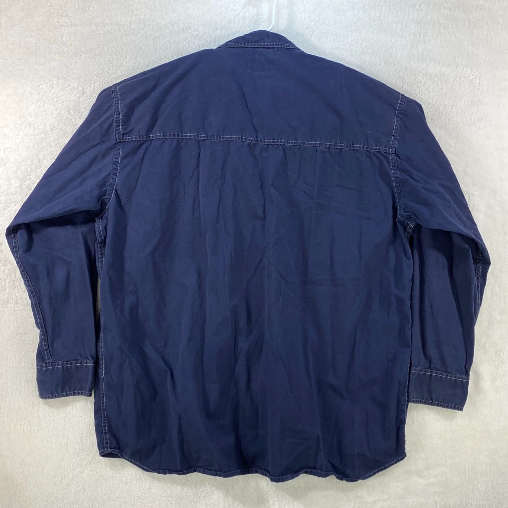 Vintage VINTAGE Cabela's Long Sleeve Button Up Blue Shirt Mens 2XL Tall Cotton Shirt Size US XXL / EU 58 / 5 - 2 Thumbnail