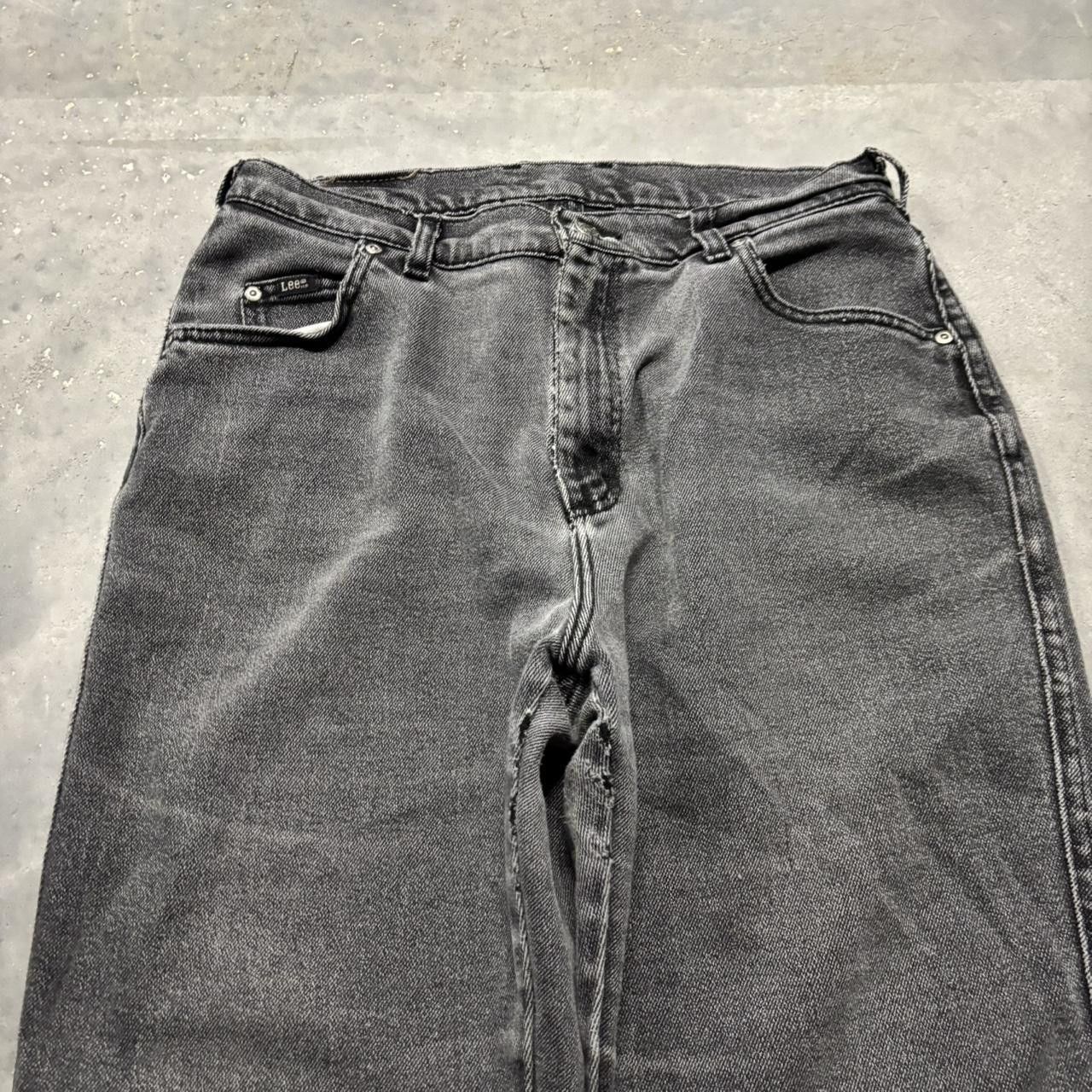 Japanese Brand × Vintage Crazy Vintage Y2K/2000s Faded Black Grunge Denim Jeans! Size US 30 / EU 46 - 5 Thumbnail