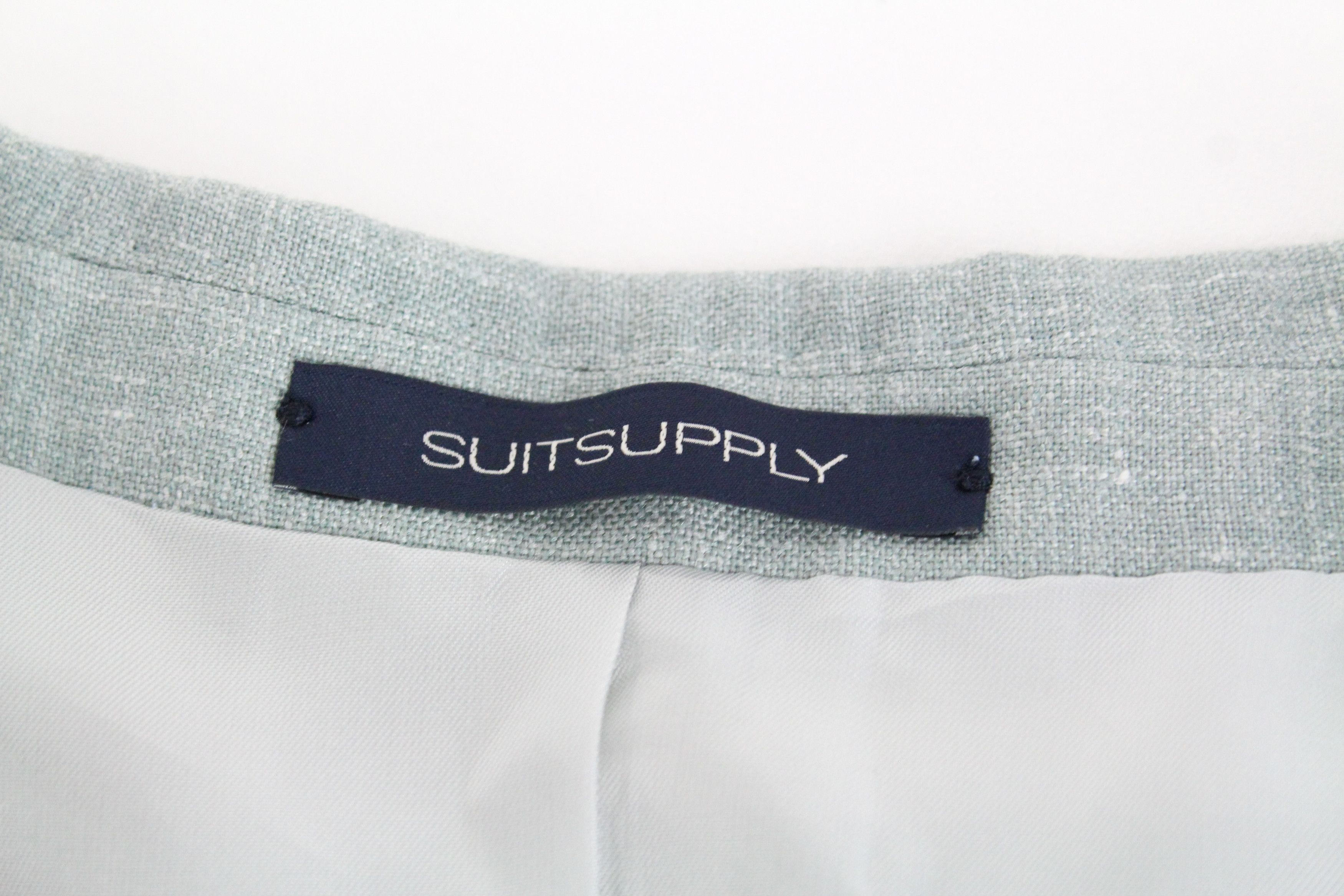Suitsupply LA SPALLA UK32R Green Wool Silk Linen Blazer 67514 Size 34S - 5 Thumbnail
