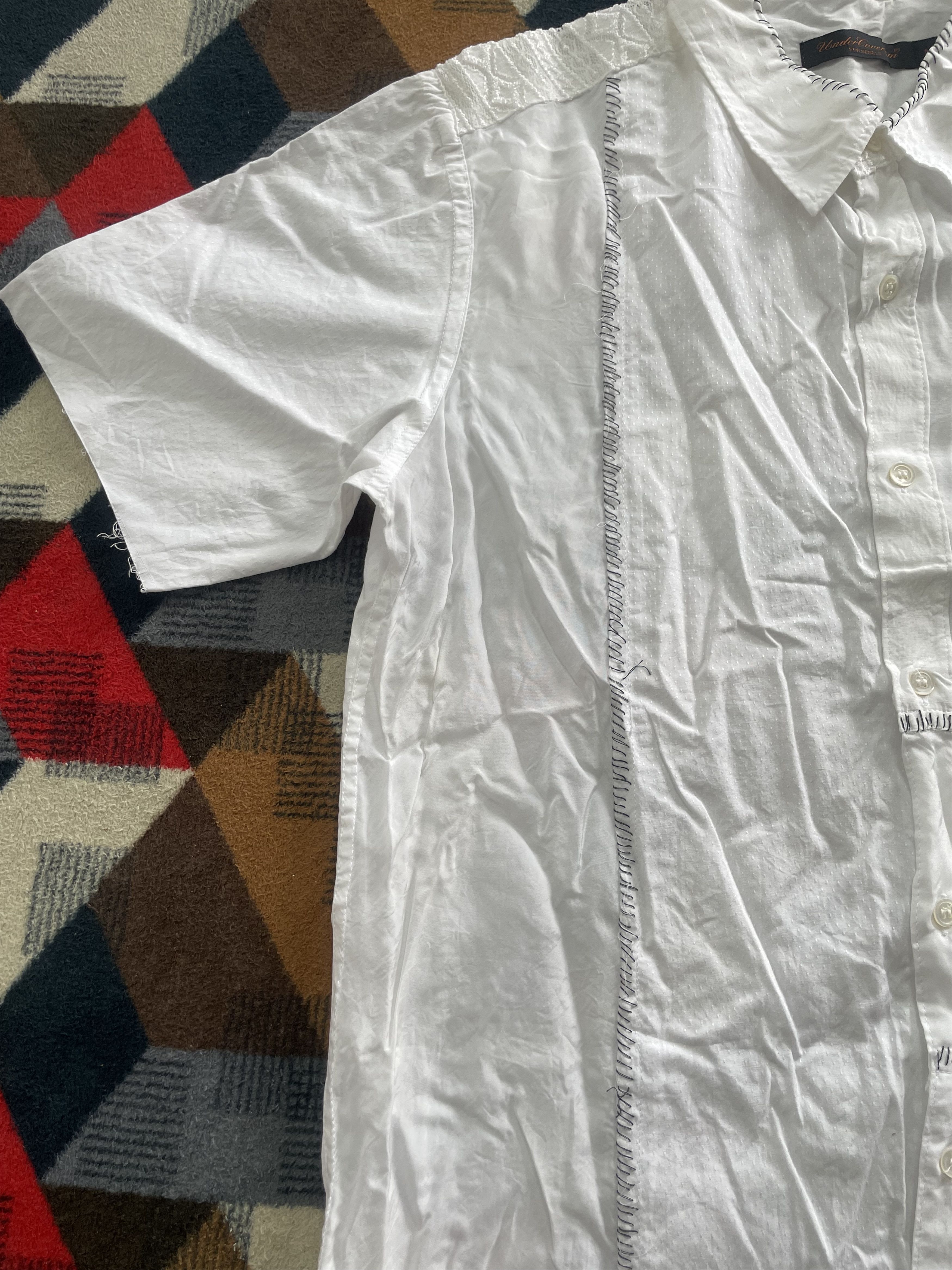 Undercover Undercover SCAB S/S03 Stitched Button Shirt Size US M / EU 48-50 / 2 - 2 Thumbnail