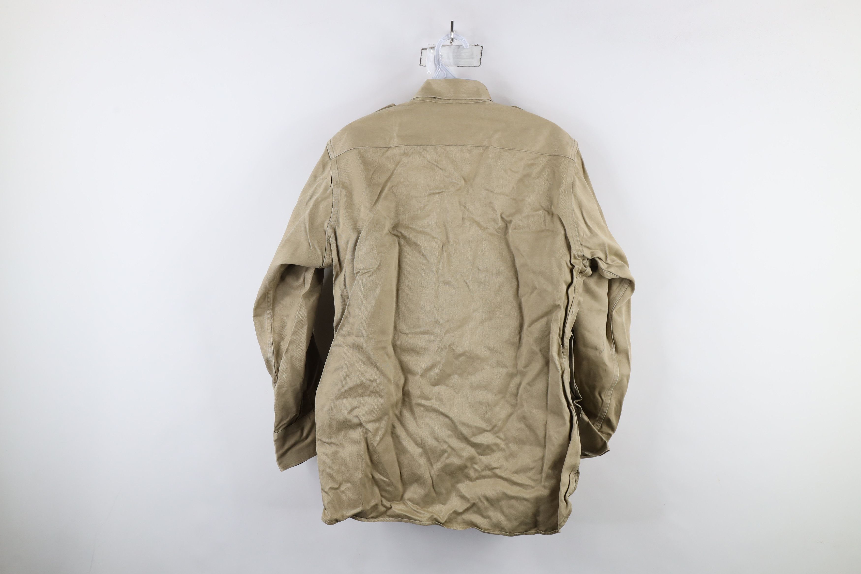 Vintage Vintage 50s Korean War Field Combat Fatigue Shirt Khaki USA Size US M / EU 48-50 / 2 - 14 Thumbnail