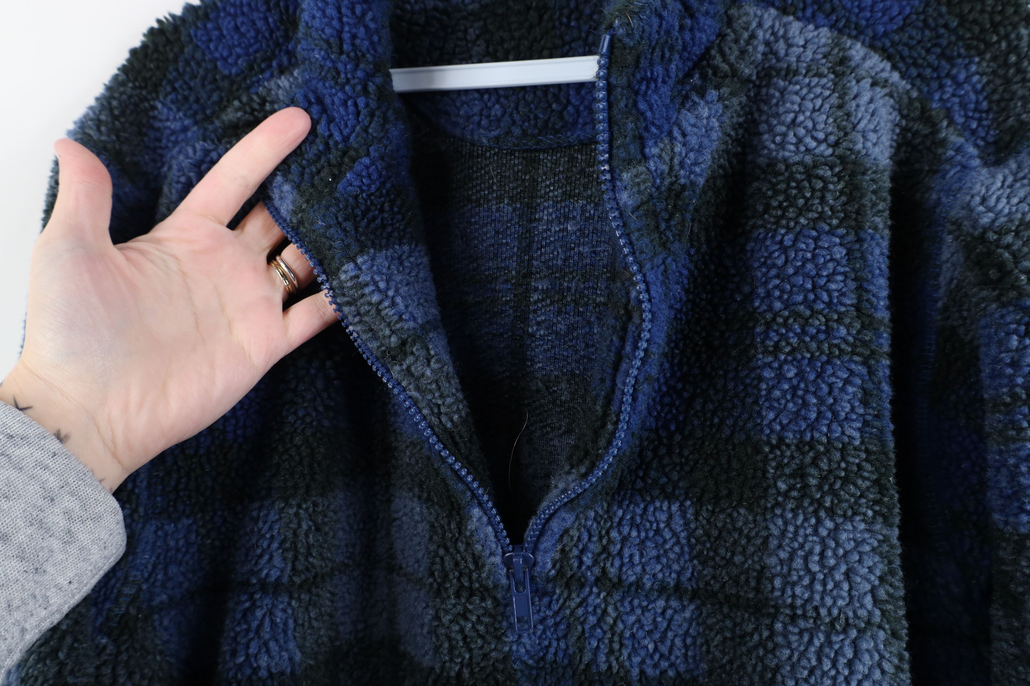 Vintage Vintage 90s Streetwear Pile Fleece Half Zip Pullover Sweater Size S / US 4 / IT 40 - 8 Thumbnail