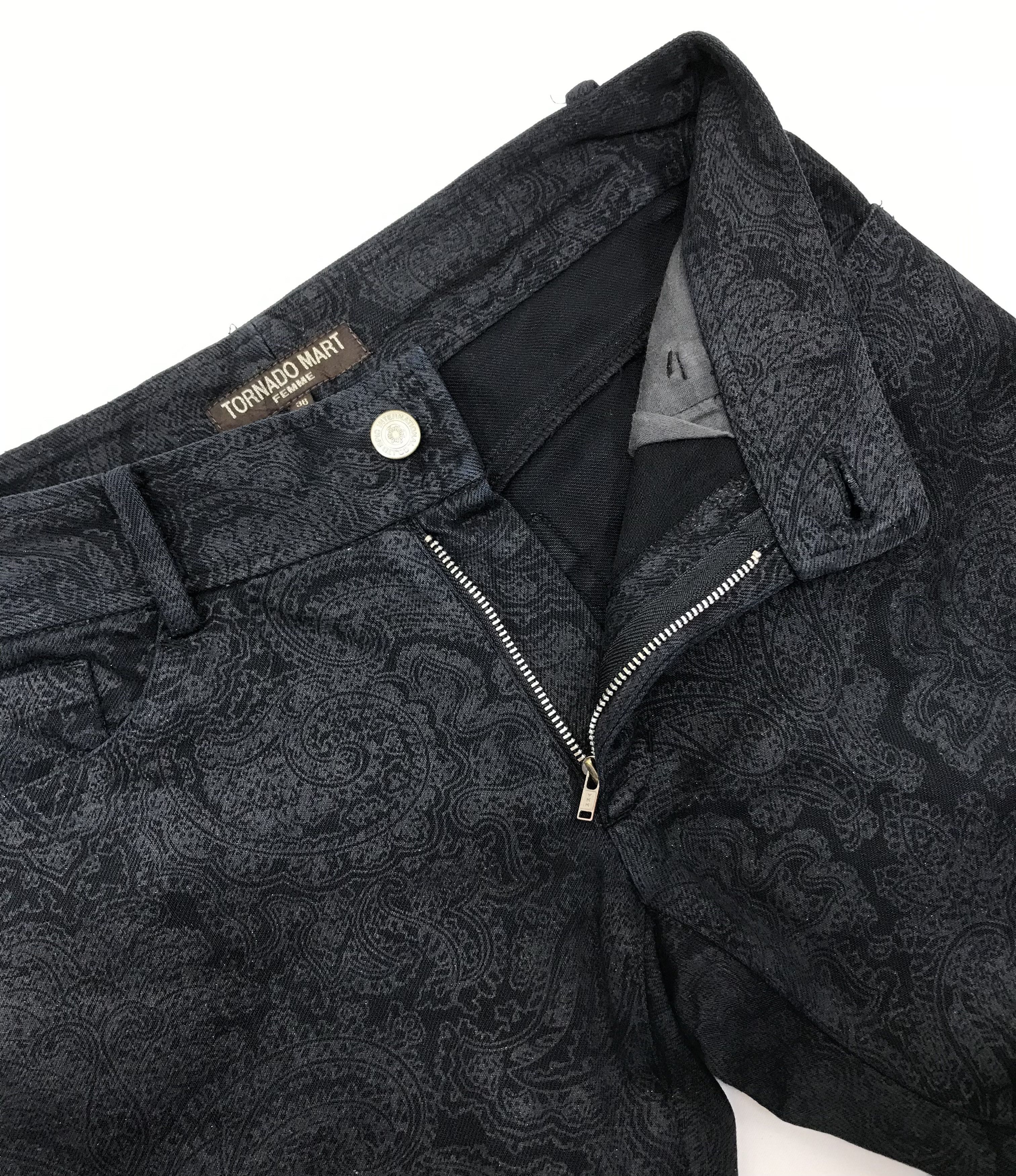 Tornado Mart Vintage Tornado Mart Damask Flare Pants Size US 28 / EU 44 - 10 Thumbnail