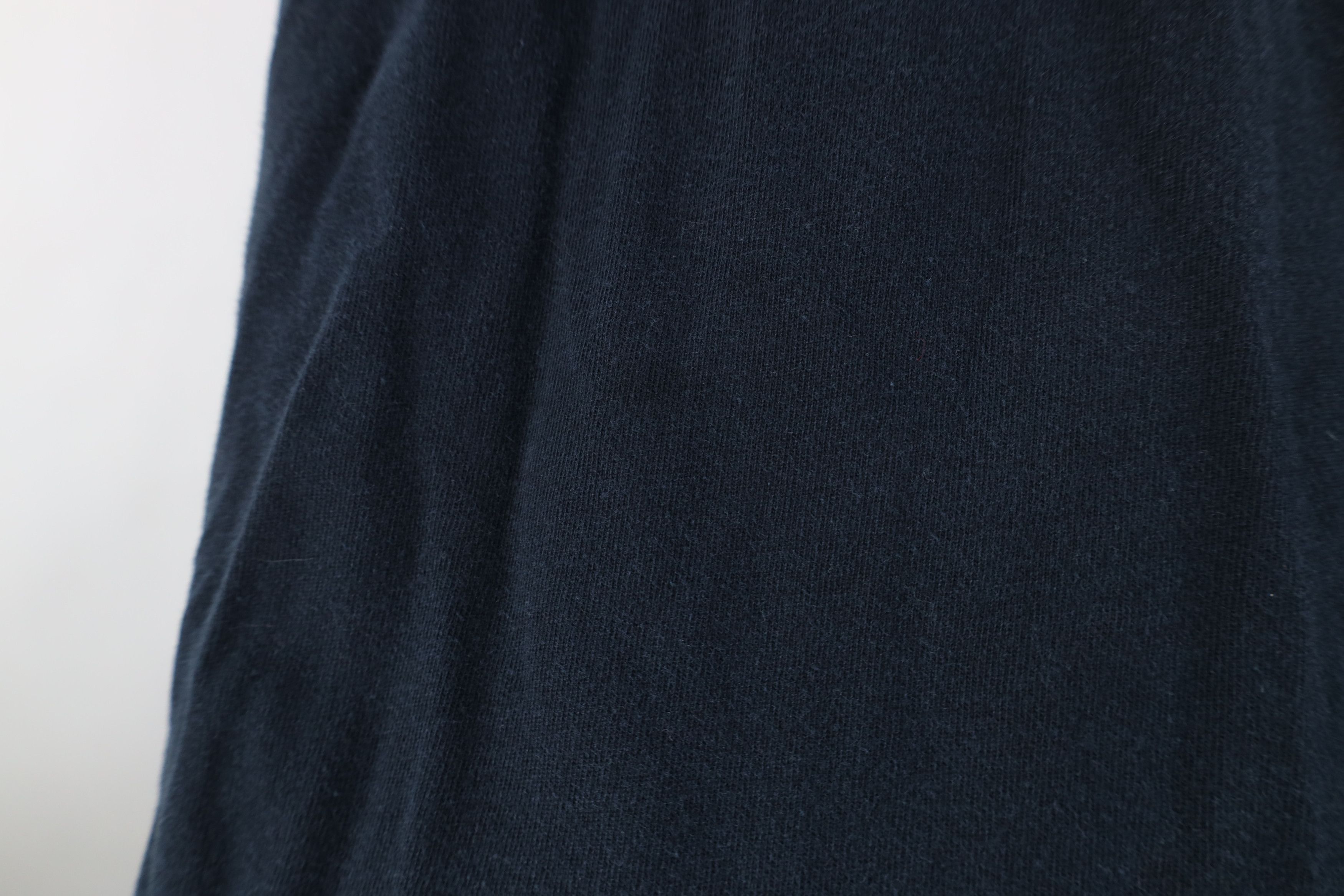 Nike Vintage Y2K Nike Ribbed Knit Hoodie T-Shirt Black Cotton Size US L / EU 52-54 / 3 - 8 Thumbnail