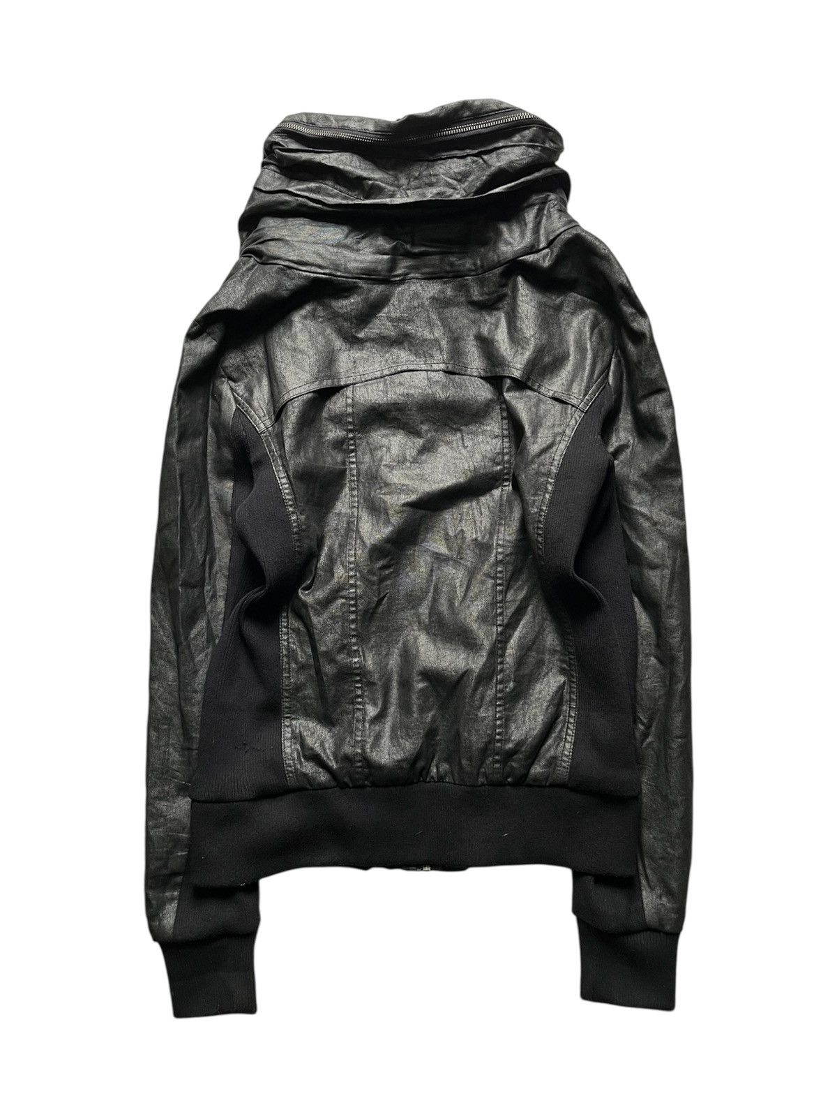 BUFFALO BOBS 2000s Rendez-Vouz waxed black vkei bono jacket Size US M / EU 48-50 / 2 - 2 Thumbnail