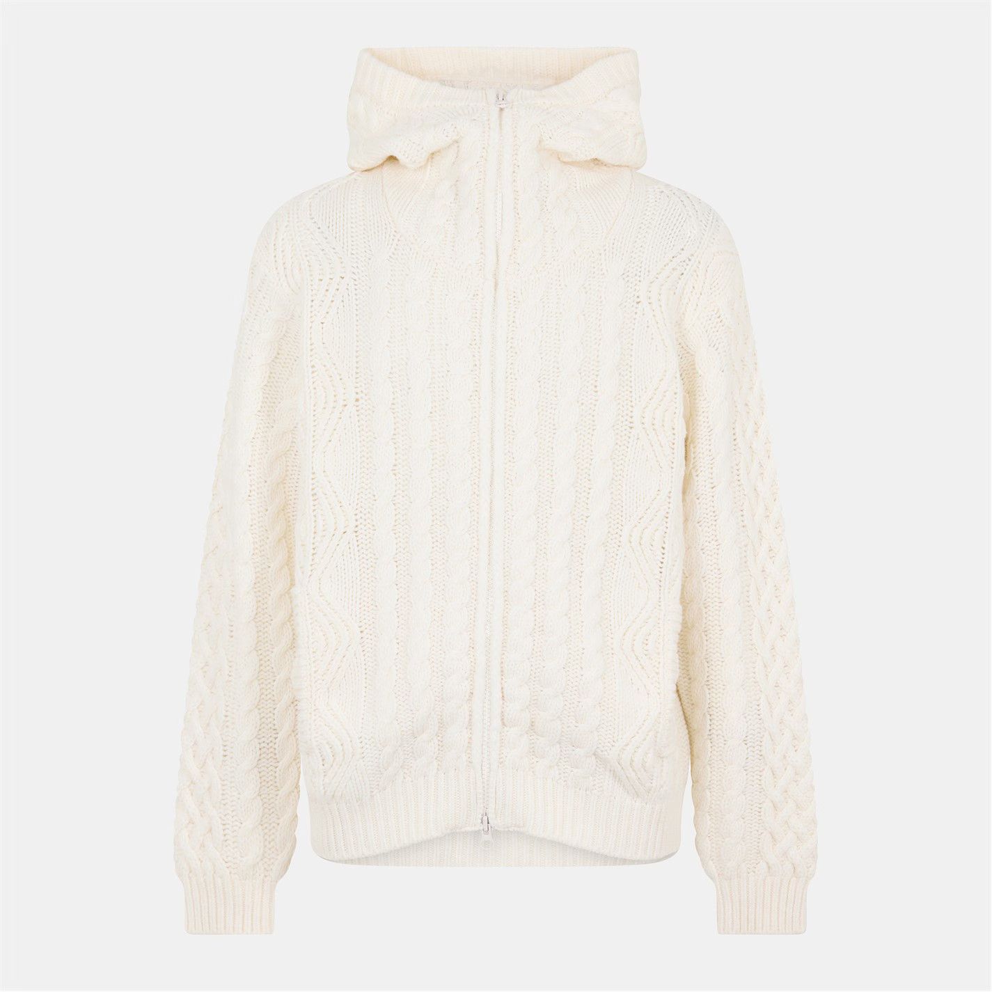 C.P. Company o1g2r1mq0426 Hooded Cardigan in Ivory Size US XL / EU 56 / 4 - 1 Thumbnail