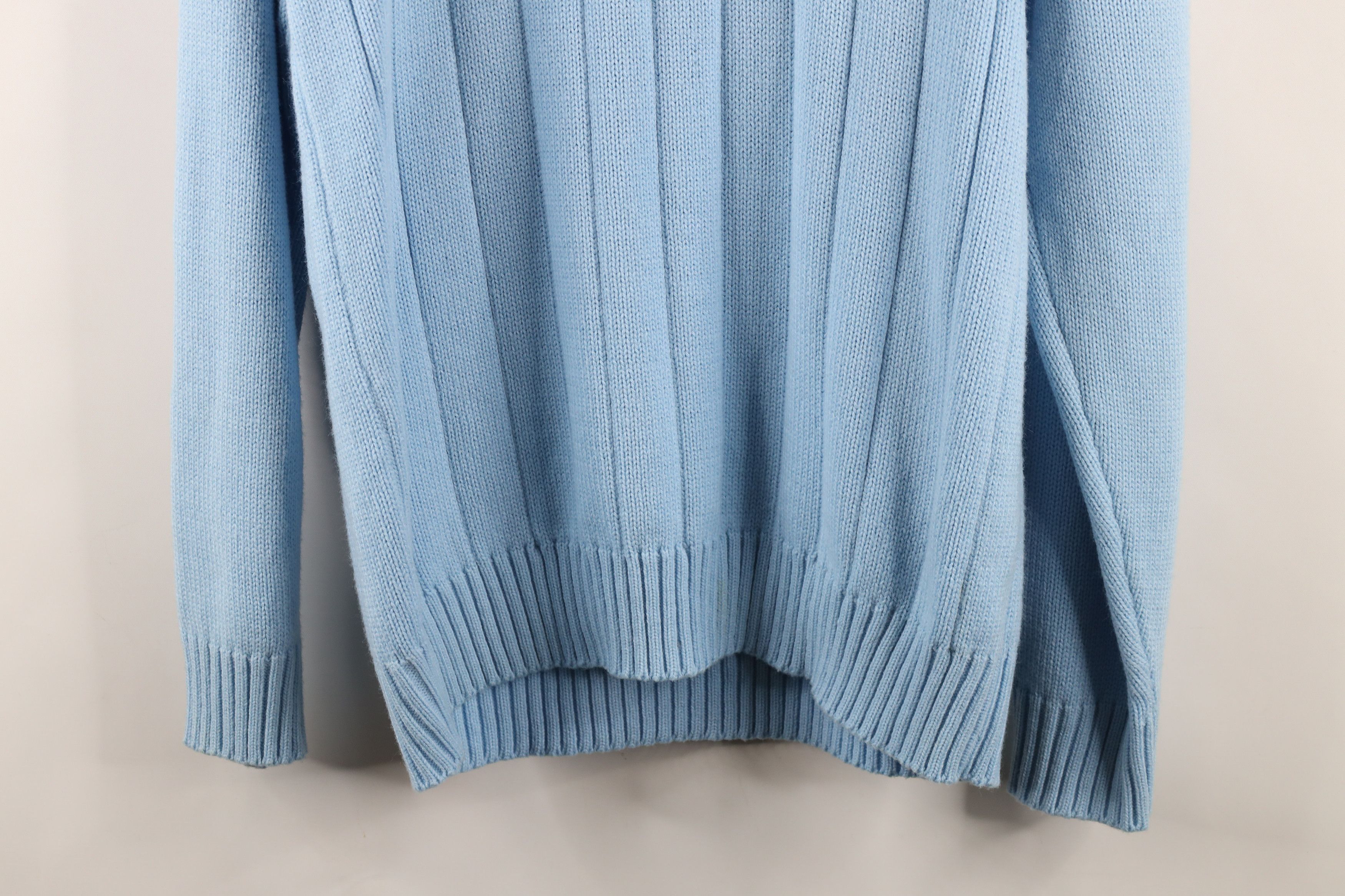 Southpole × Vintage Vintage 90s Southpole Striped Knit Half Zip Pullover Sweater Size US M / EU 48-50 / 2 - 13 Thumbnail