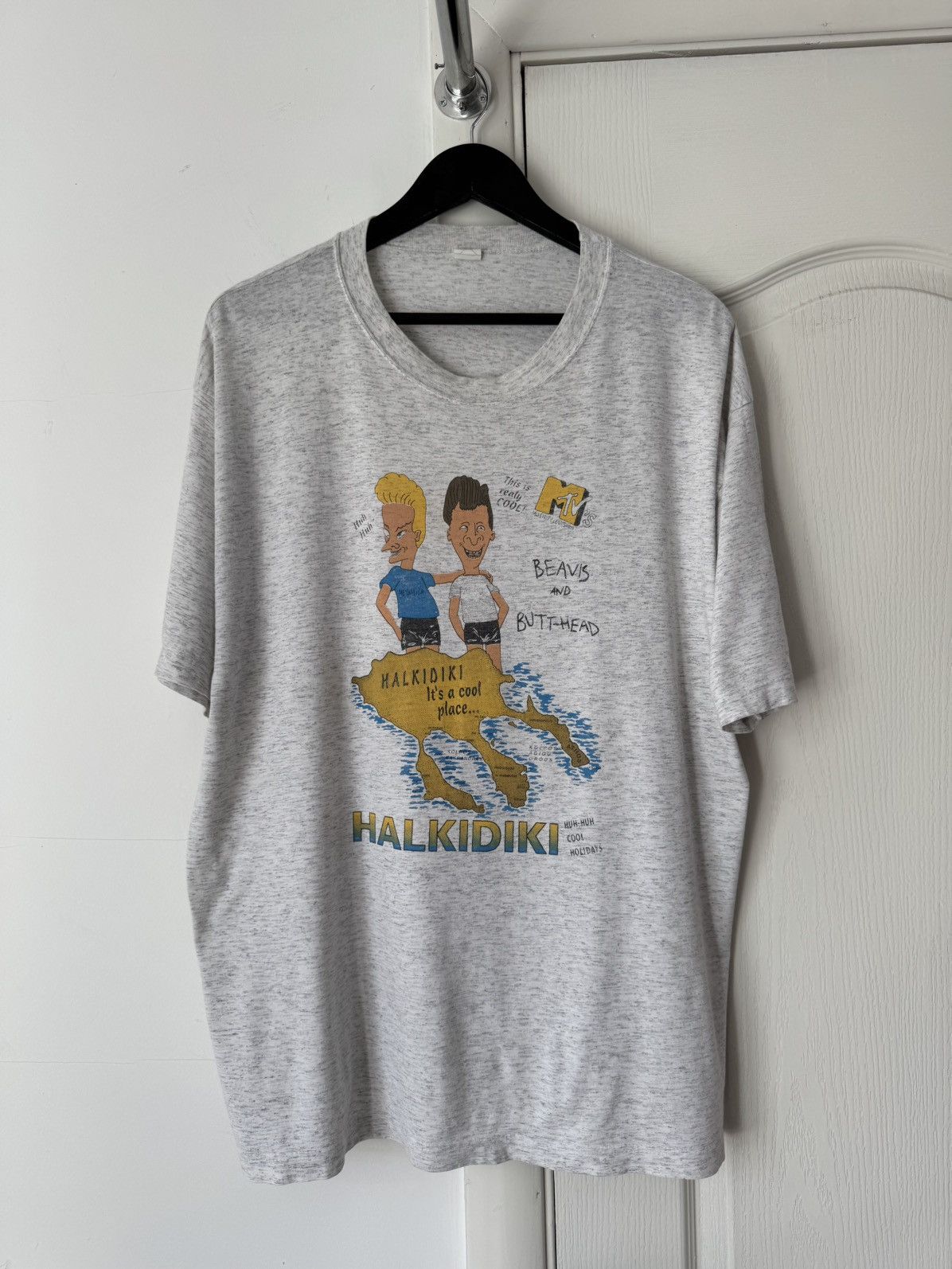 Mtv Vintage 1997 Beaves And Butthead Halkidiki Island Tee Size US XL / EU 56 / 4 - 1 Thumbnail