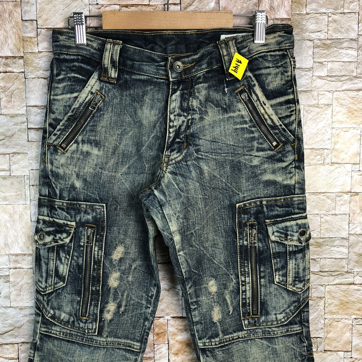 semanticdesign DL Semantic Design Blue Distressed Denim Pants #A144 Size US 28 / EU 44 - 5 Thumbnail