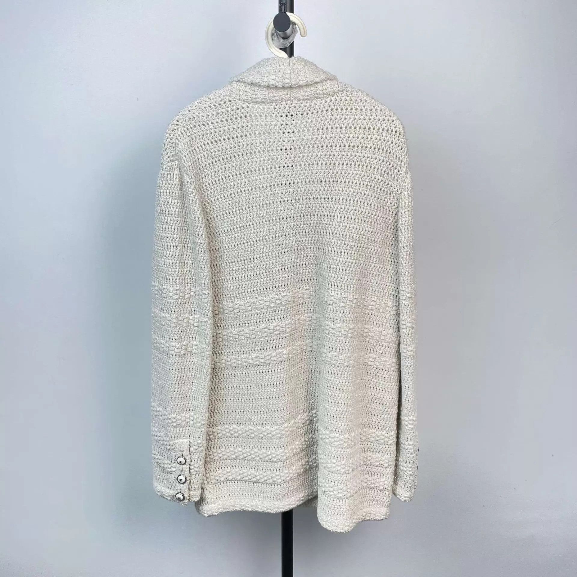 Chanel Chanel Women's Silver Thread 4-Pocket Knit Cardigan 38 Size S / US 4 / IT 40 - 2 Thumbnail