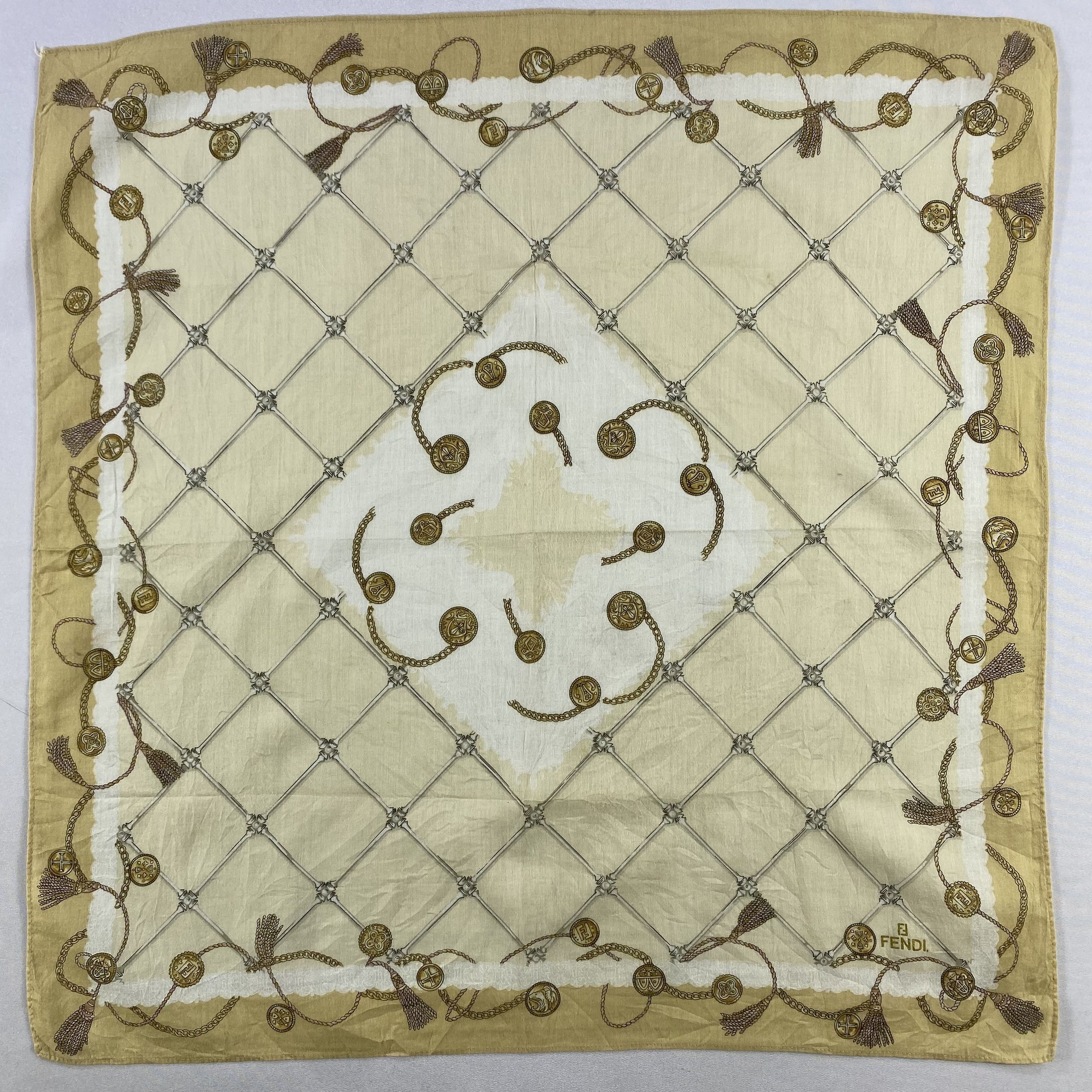 Vintage Fendi Bandana/ Handkerchief / Neckerchief Size ONE SIZE - 1 Thumbnail