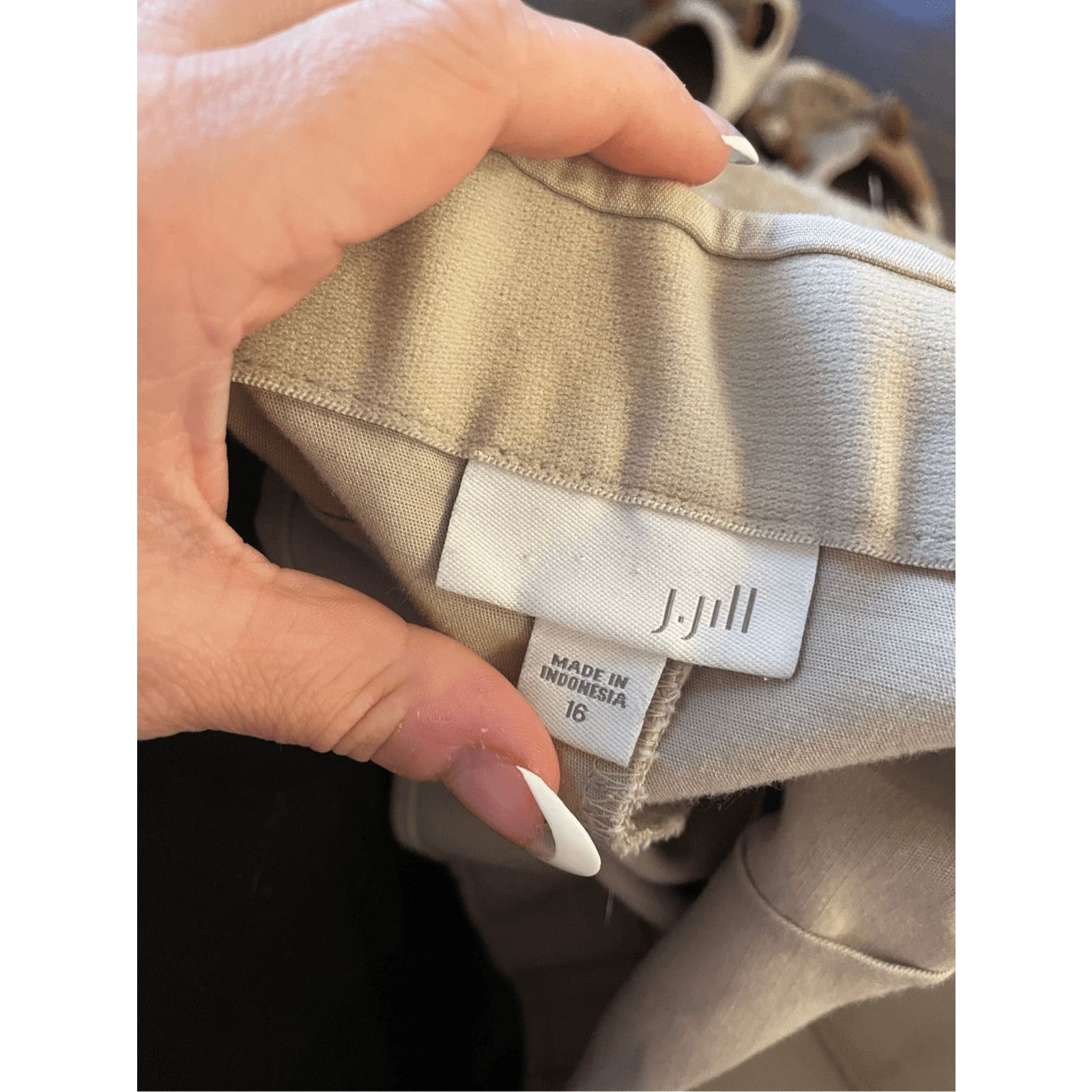 Other J.Jill Women's Oatmeal Career Stretchy Pencil Skirt SZ 16 Size 38" / US 16 / IT 52 - 7 Thumbnail