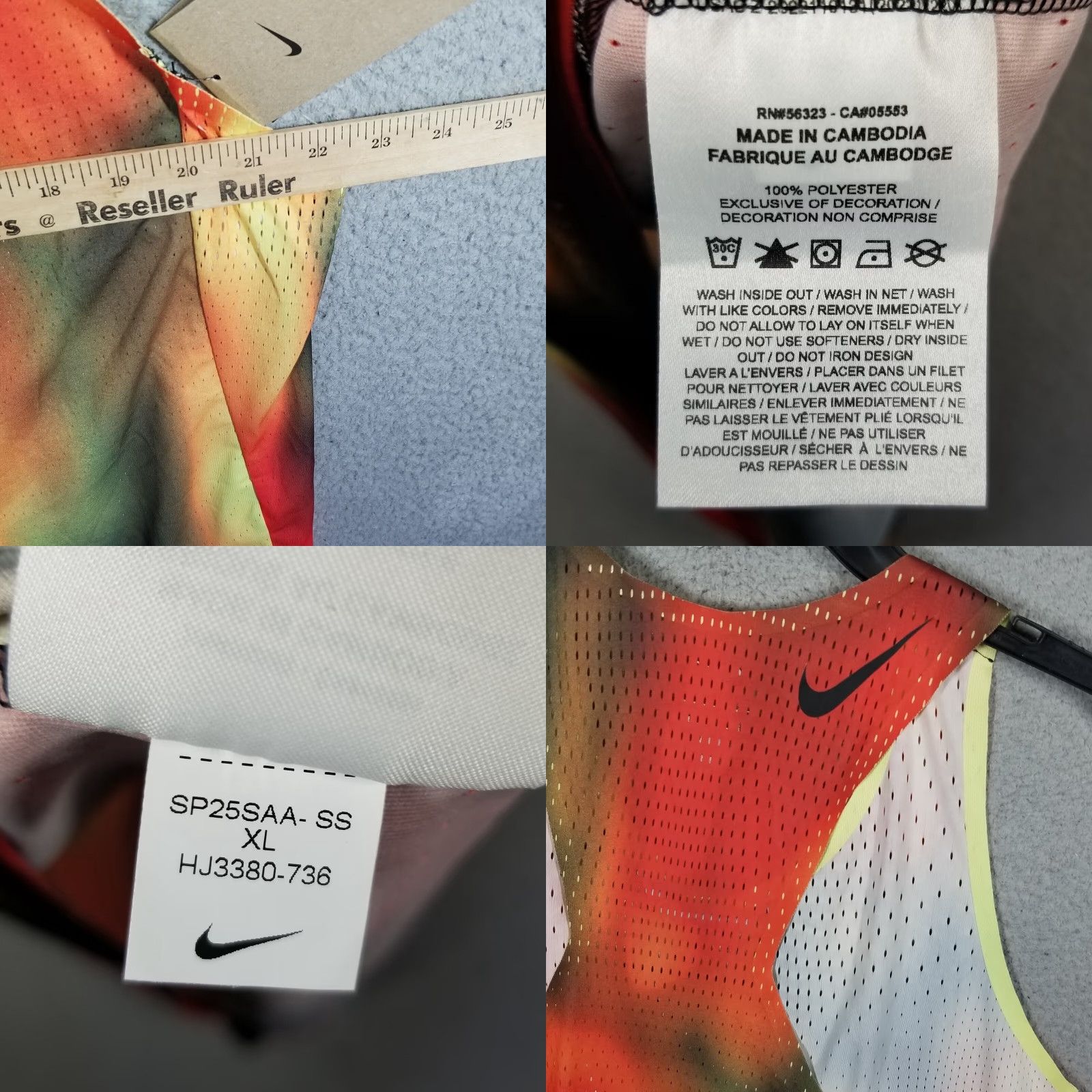 Nike Nike Men's XL Camouflage Running Tank Top Dri-FIT ADV Activewear 2020s Size US XL / EU 56 / 4 - 8 Thumbnail