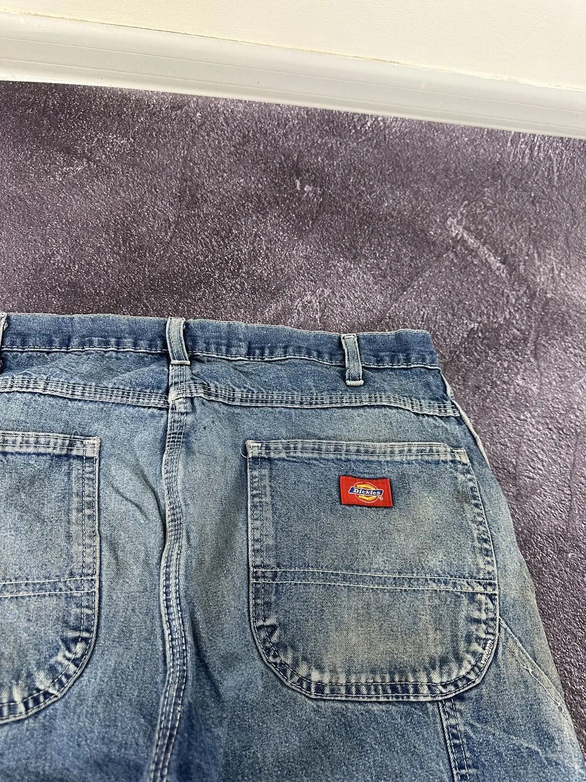 Dickies × Vintage Vintage 90s Dickies Faded Blue Denim Work Baggy Jeans Size US 34 / EU 50 - 7 Thumbnail